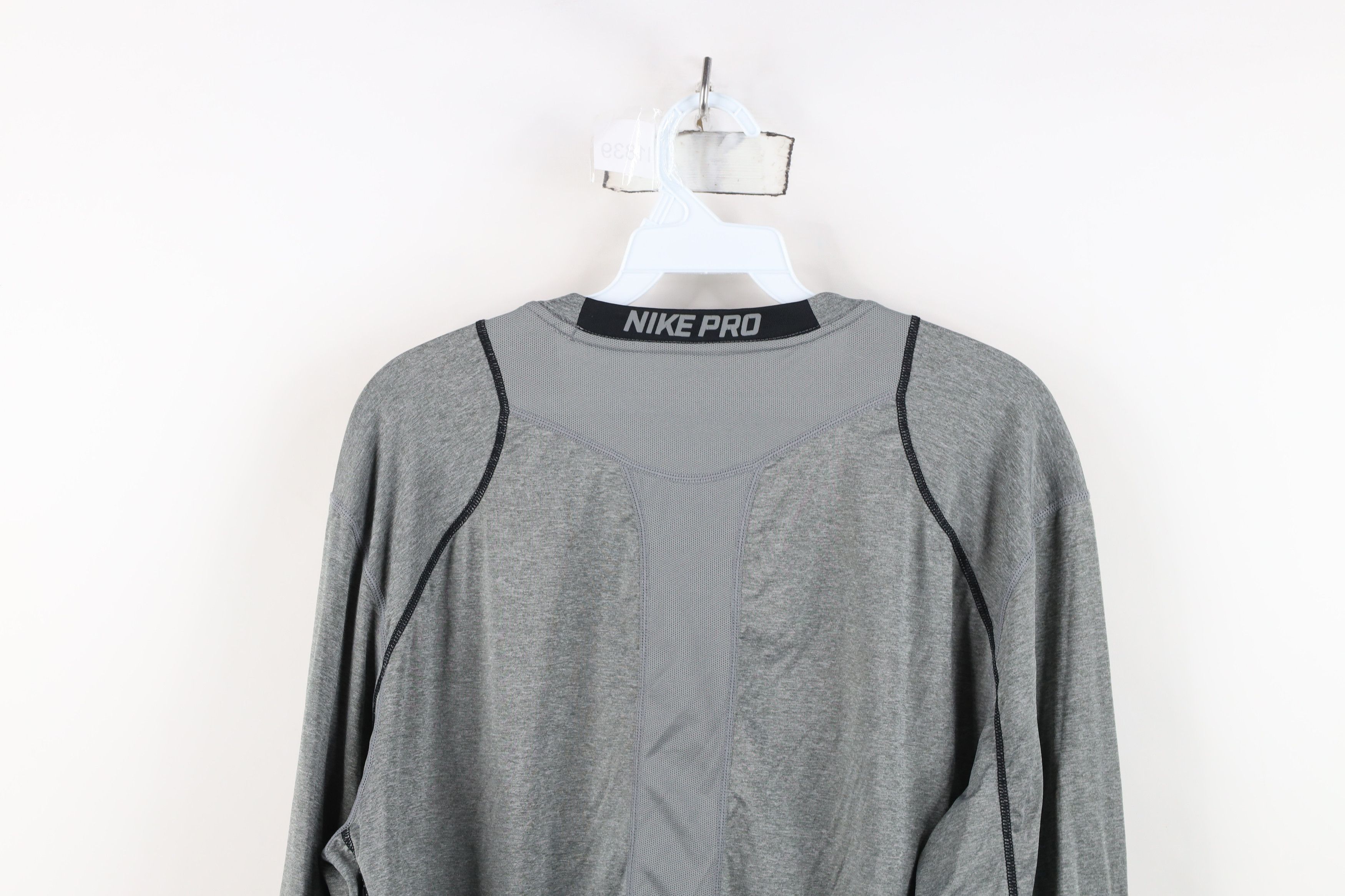 Nike Nike Pro Compression Long Sleeve Training Gym T-Shirt Gray Size US XL / EU 56 / 4 - 13 Thumbnail