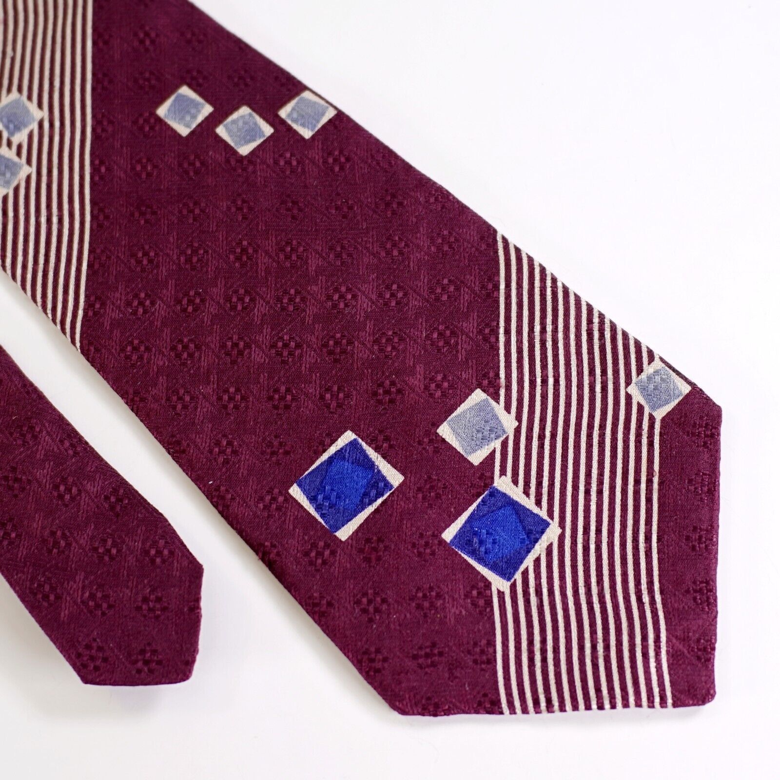 Croft & Barrow Croft & Barrow Abstract Jacquard Purple Print Wide Silk Tie Size ONE SIZE - 6 Thumbnail