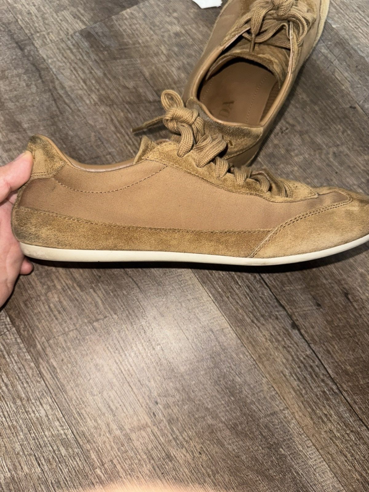 Prada Prada mixed media low profile sneaker Size US 8 / EU 41 - 6 Thumbnail