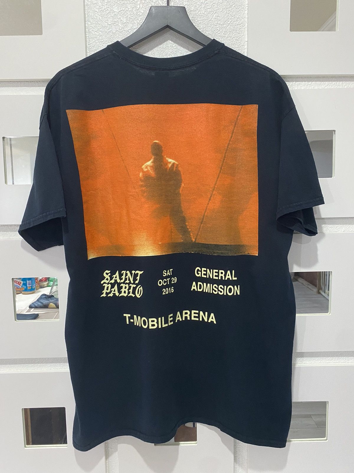 image of 2016 Kanye West Saint Pablo Tour Las Vegas Tee in Black, Men's (Size XL)