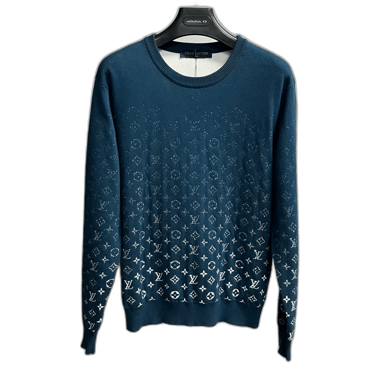 Louis Vuitton Blue Sweater with Gradient Design