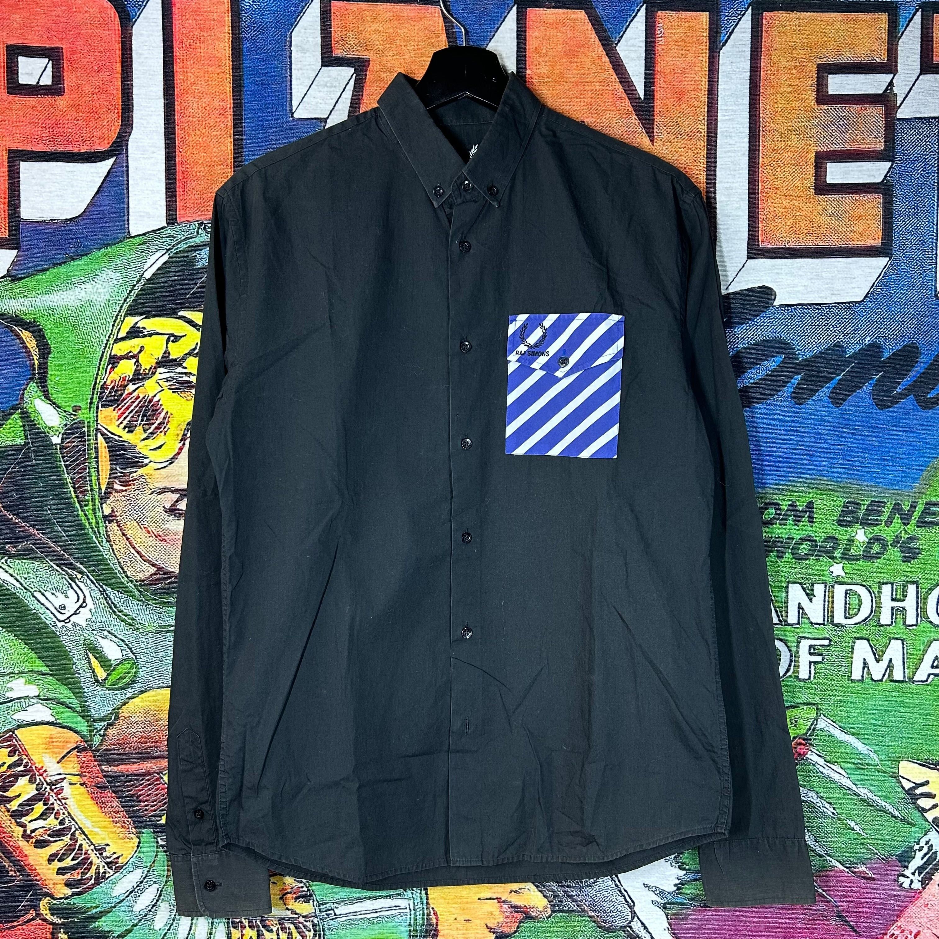 Raf Simons Raf Simons Fred Perry Striped Button Down Shirt Size 36 Size 36R - 1 Thumbnail