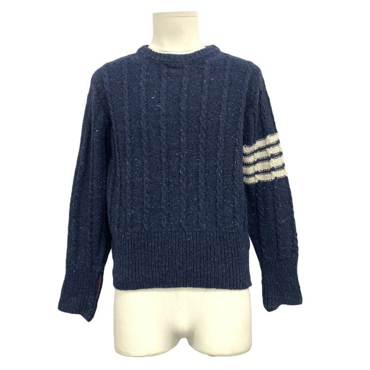 Thom Browne Thom Browne Cable Knit Sweater Size 4 Size US XL / EU 56 / 4 - 1 Thumbnail
