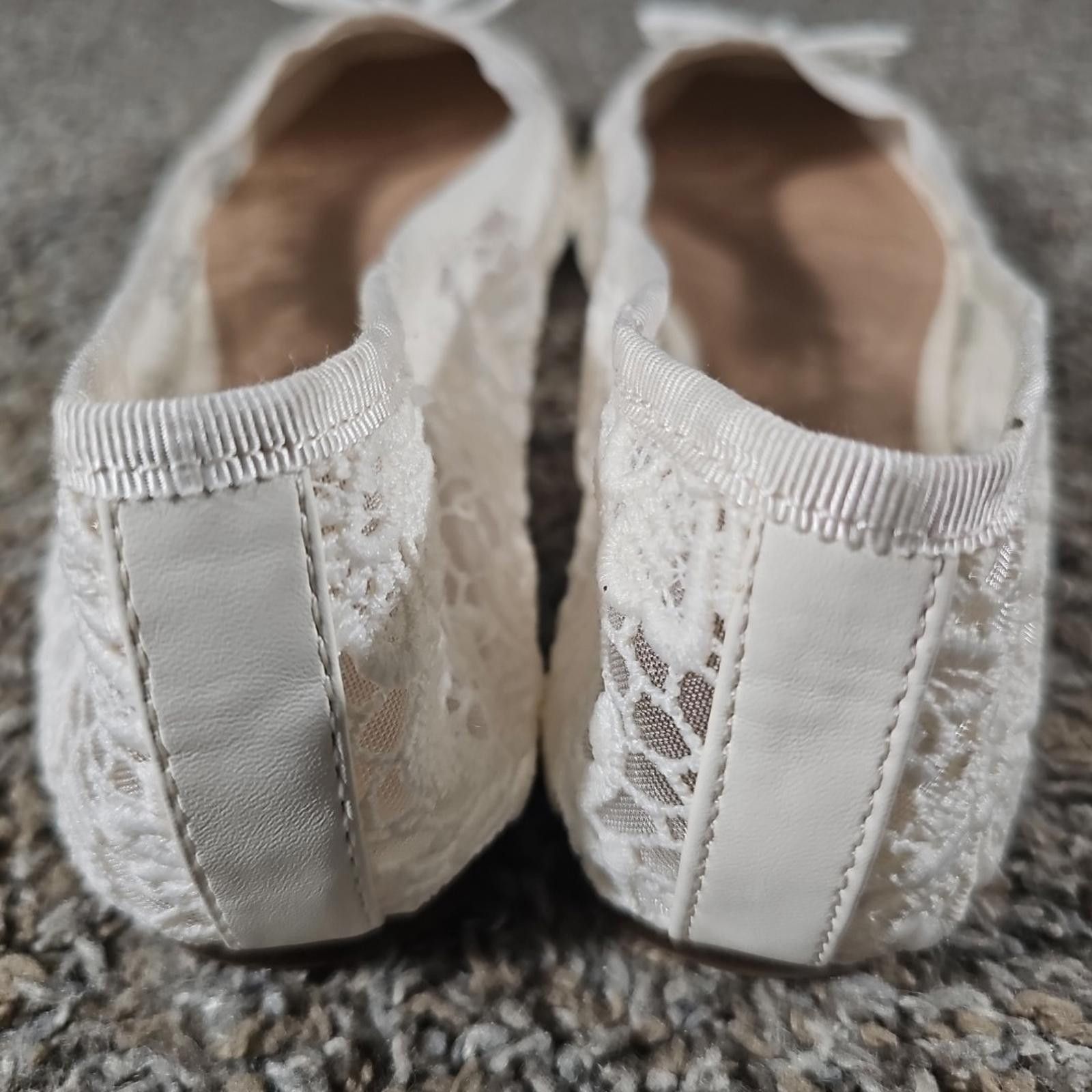 Other Time And Tru Sz 9 White Slip On Lace Loafer Shoes Size US 9 / IT 39 - 7 Thumbnail