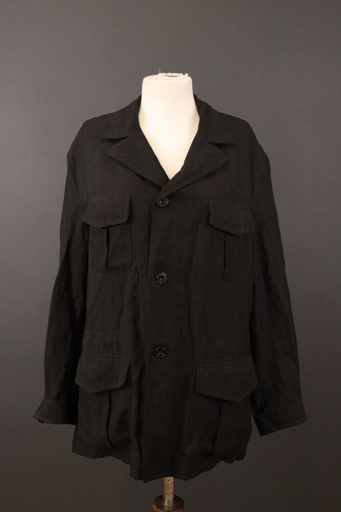 image of Brioni Button Coat Jacket in Black, Men's (Size Small)