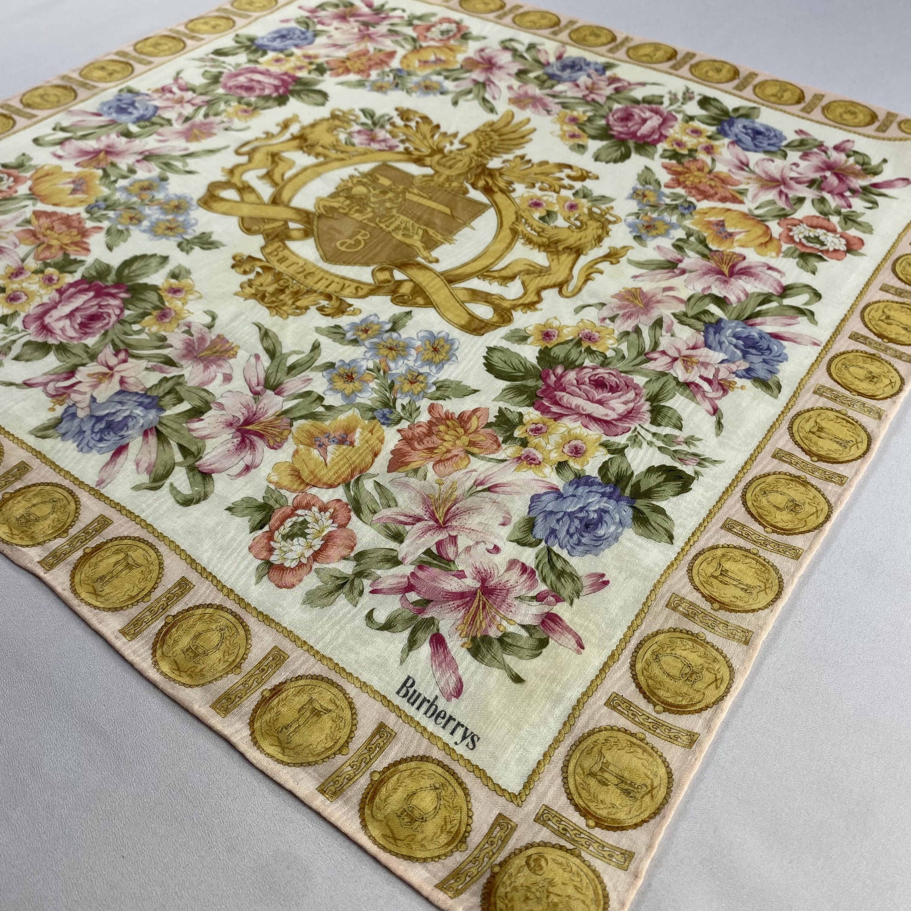 Burberry × Vintage Burberry Handkerchief / Neckerchief / Bandana-P1336 Size ONE SIZE - 2 Thumbnail