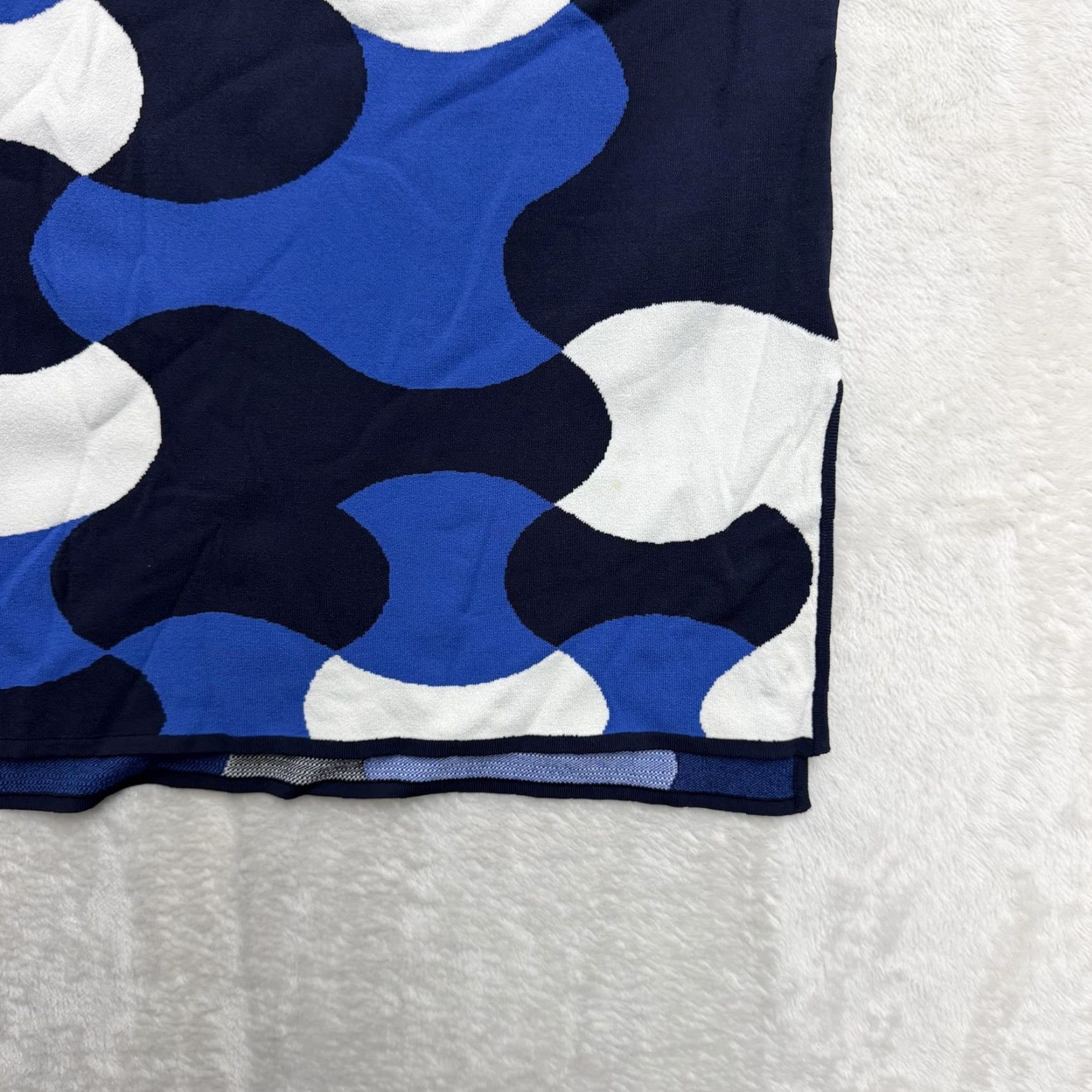 Vintage Tory Sport Sweater Vest Womens Large Geometric Sleeveless Crewneck Knit Vest, Blue, Regular Fit, Casual Size L / US 10 / IT 46 - 4 Thumbnail