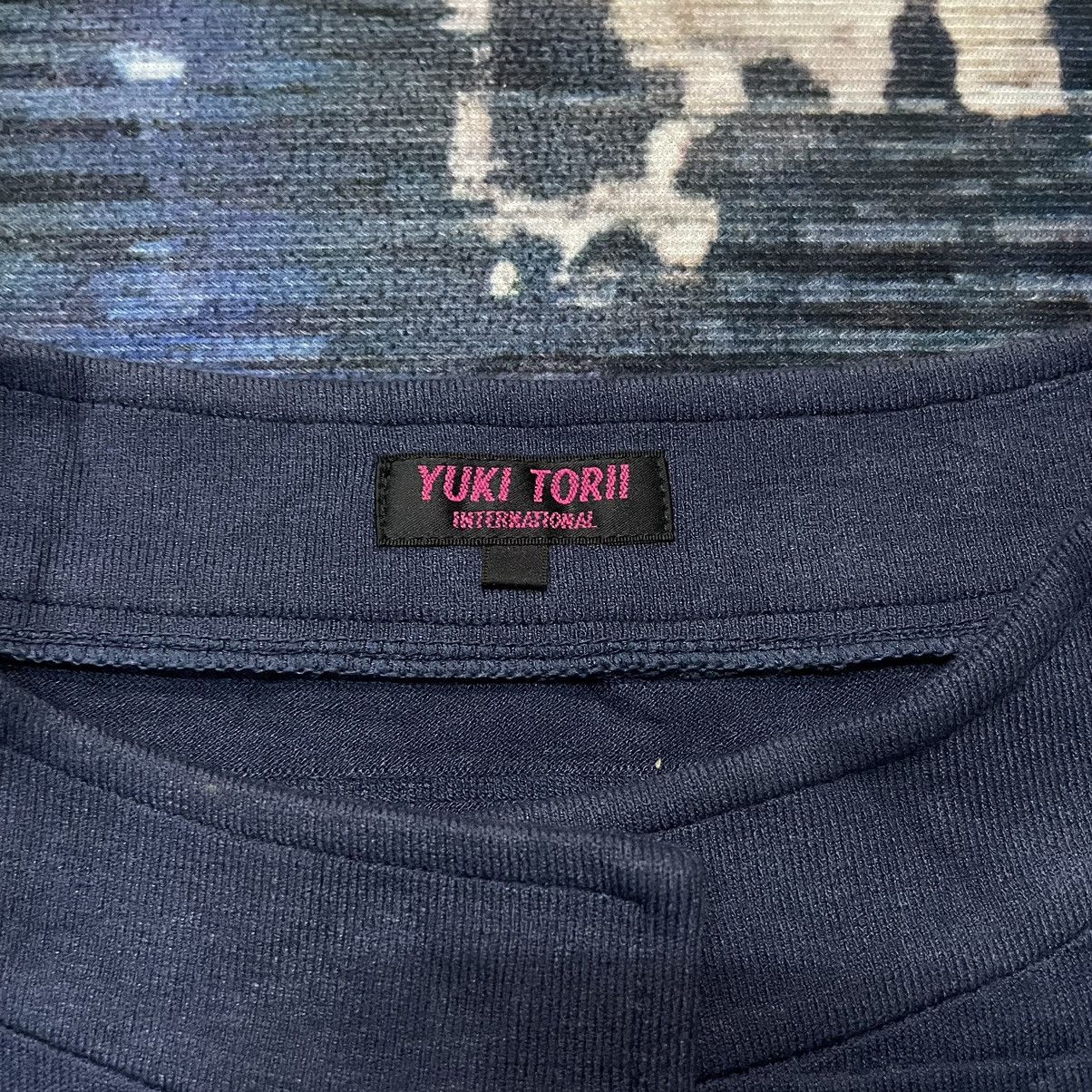 Issey Miyake Vintage 1990s Yuki Torii Avant Garde cropped Jacket NavyBlue Size US XS / EU 42 / 0 - 7 Thumbnail