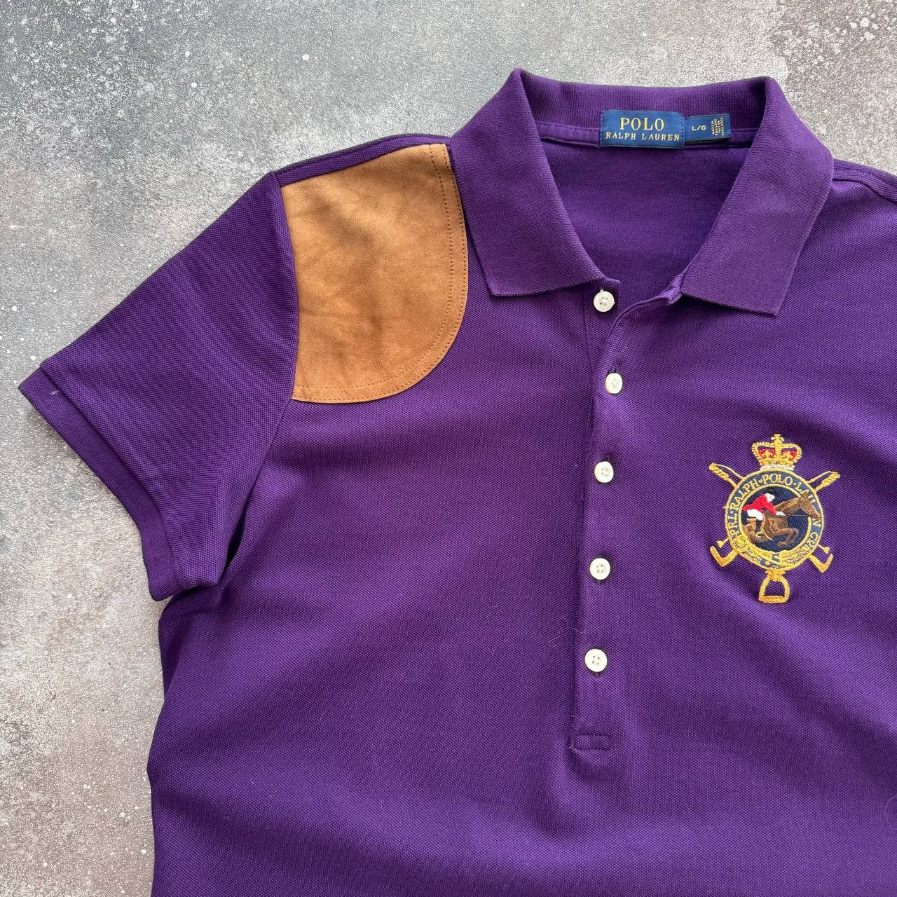 Polo Ralph Lauren × Vintage Polo Ralph Lauren Vintage Big Logo Polo T-Shirt Size L / US 10 / IT 46 - 3 Thumbnail
