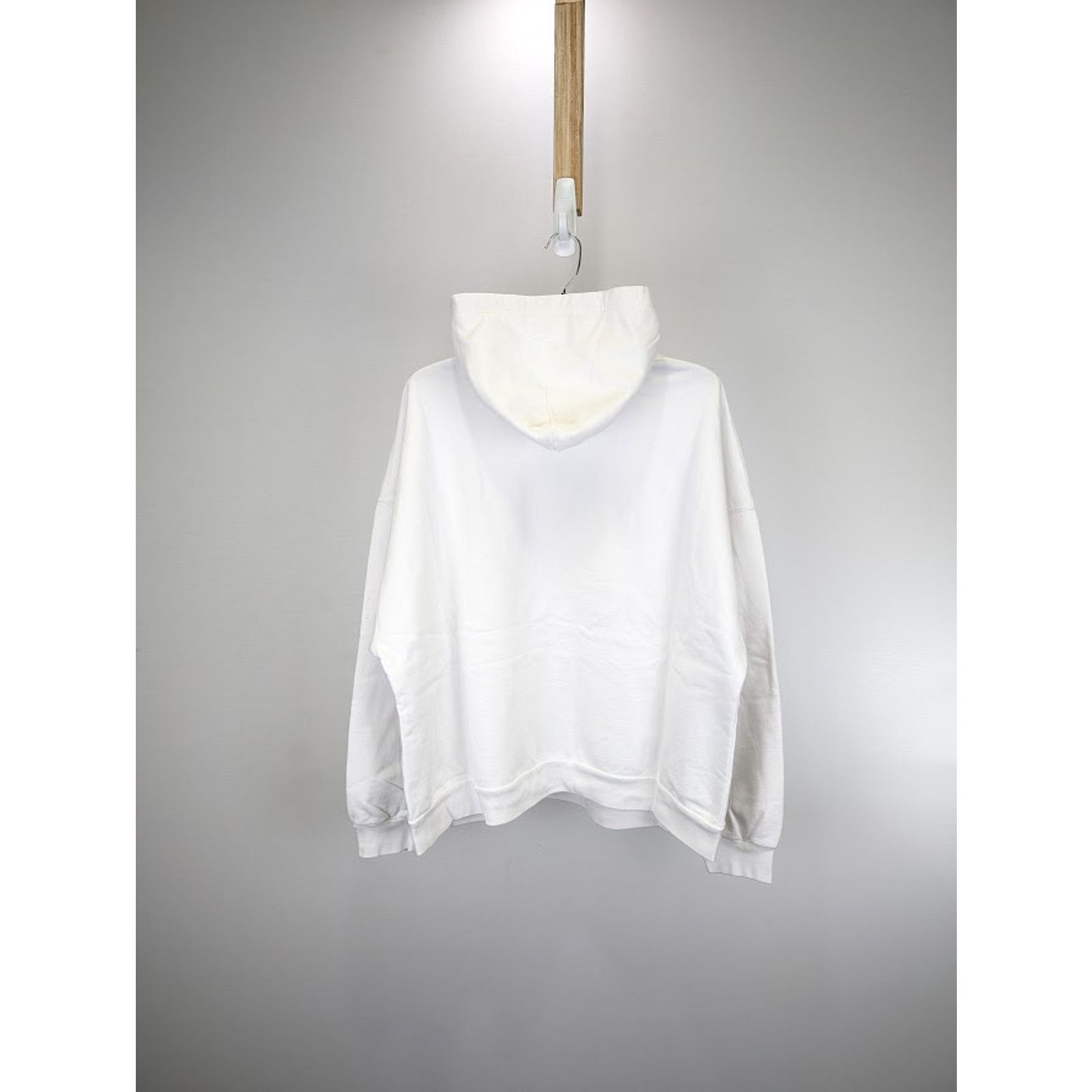 Balenciaga o1rshd1 Paris Balenciaga Logo Hoodie in White Size US XL / EU 56 / 4 - 11 Thumbnail