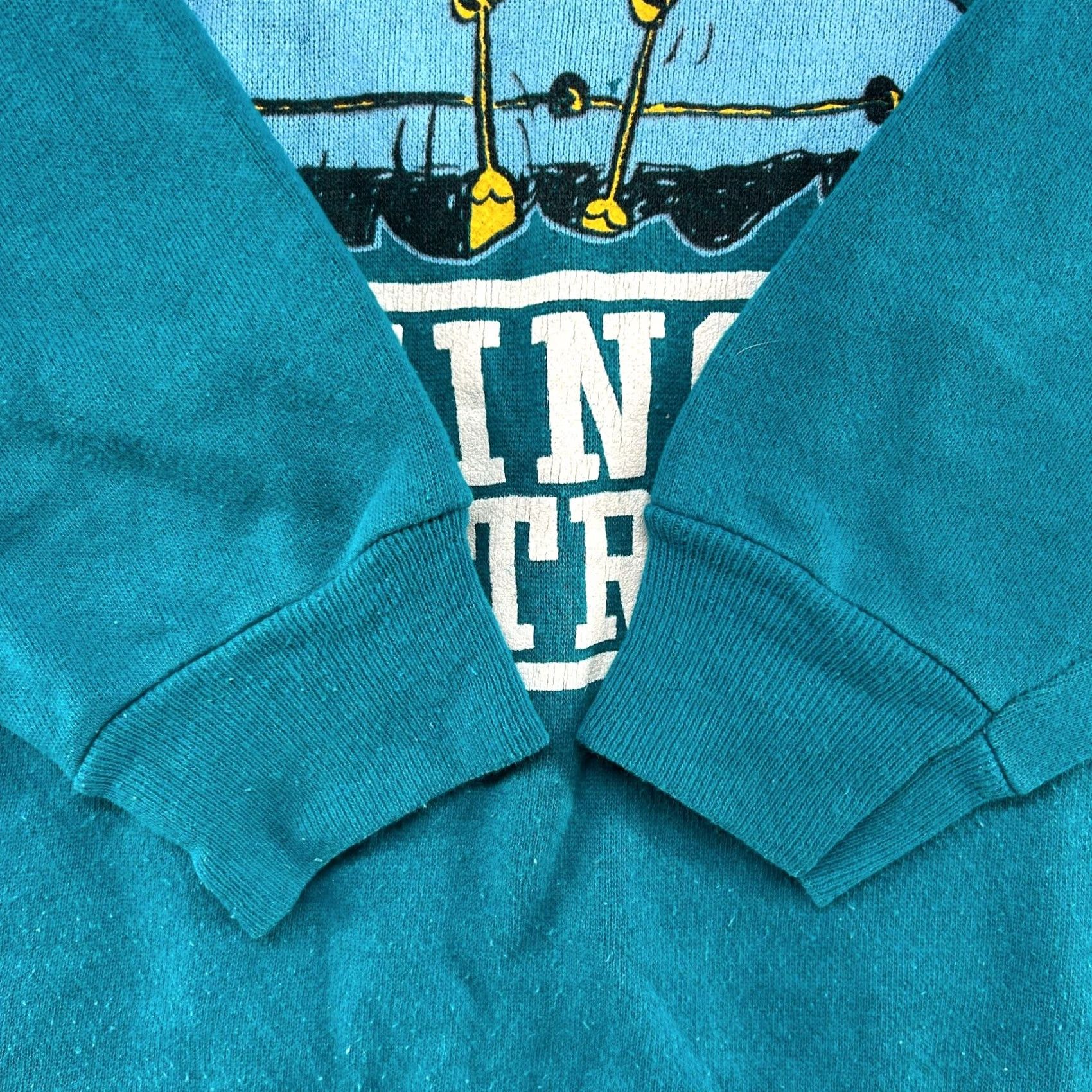 Vintage VINTAGE Artex Snoopy Sweatshirt Mens XL Blue Washington Rapid Transit WSDOT Ferry 80s 90s Zip Crew Neck Fleece Cotton Blend Size US XL / EU 56 / 4 - 3 Thumbnail