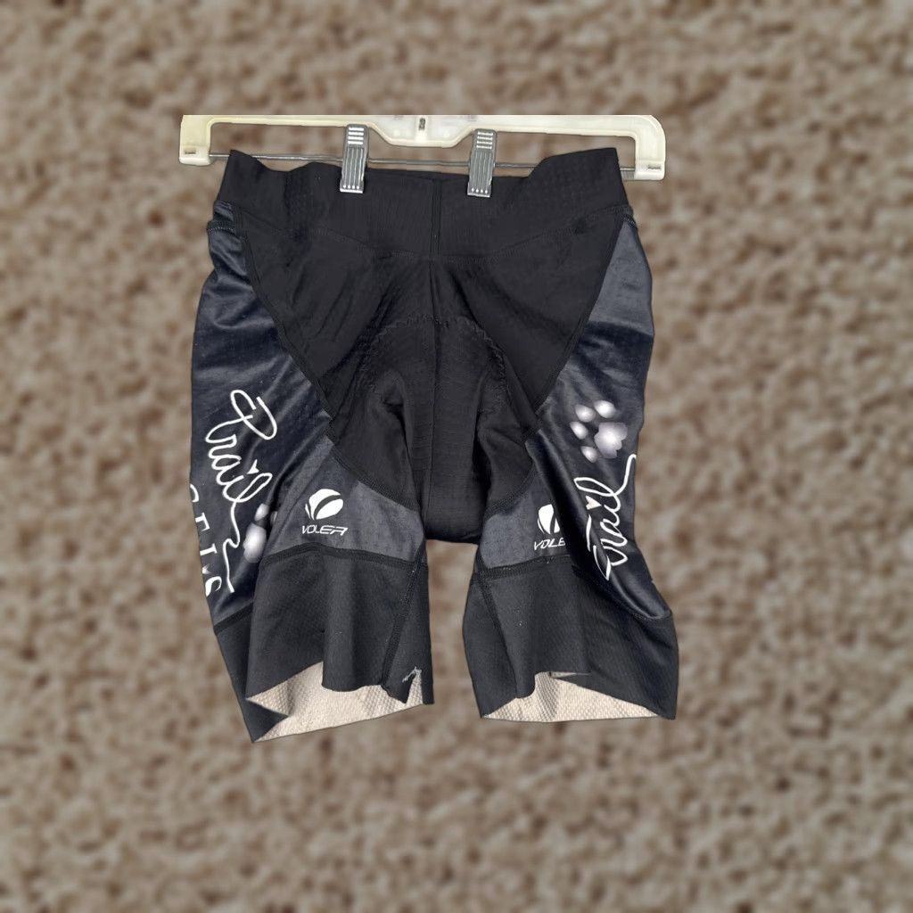 Vintage VOLUME Voler Padded Cycling Shorts Womens Medium Black Chamois Vail Paw Print Graphic Size 32" / US 10 / IT 46 - 1 Thumbnail