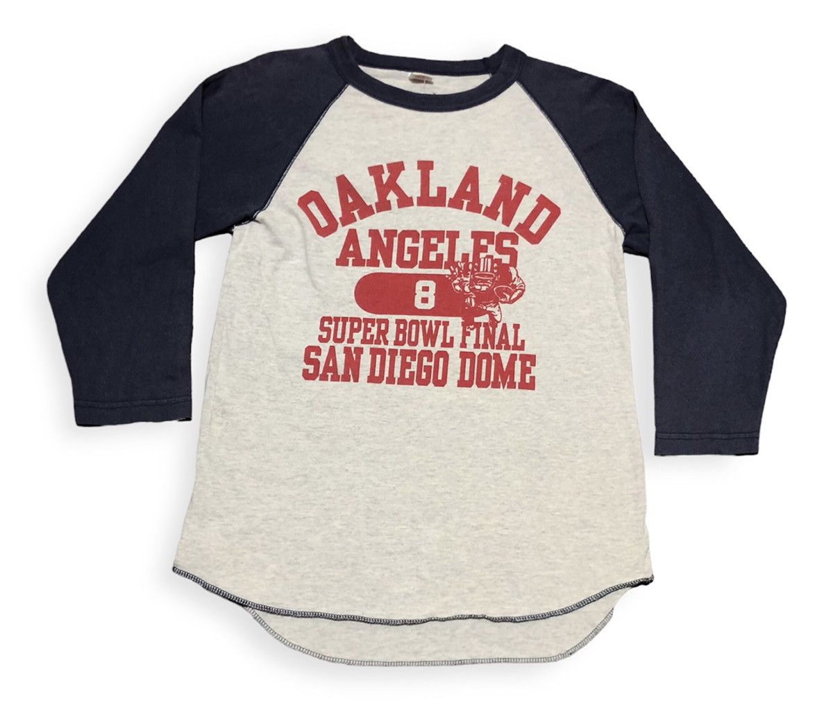 image of Vintage Oakland Angles Sugar Cane By Toyo Enterprise 3Q in Grey, Men's (Size Medium)