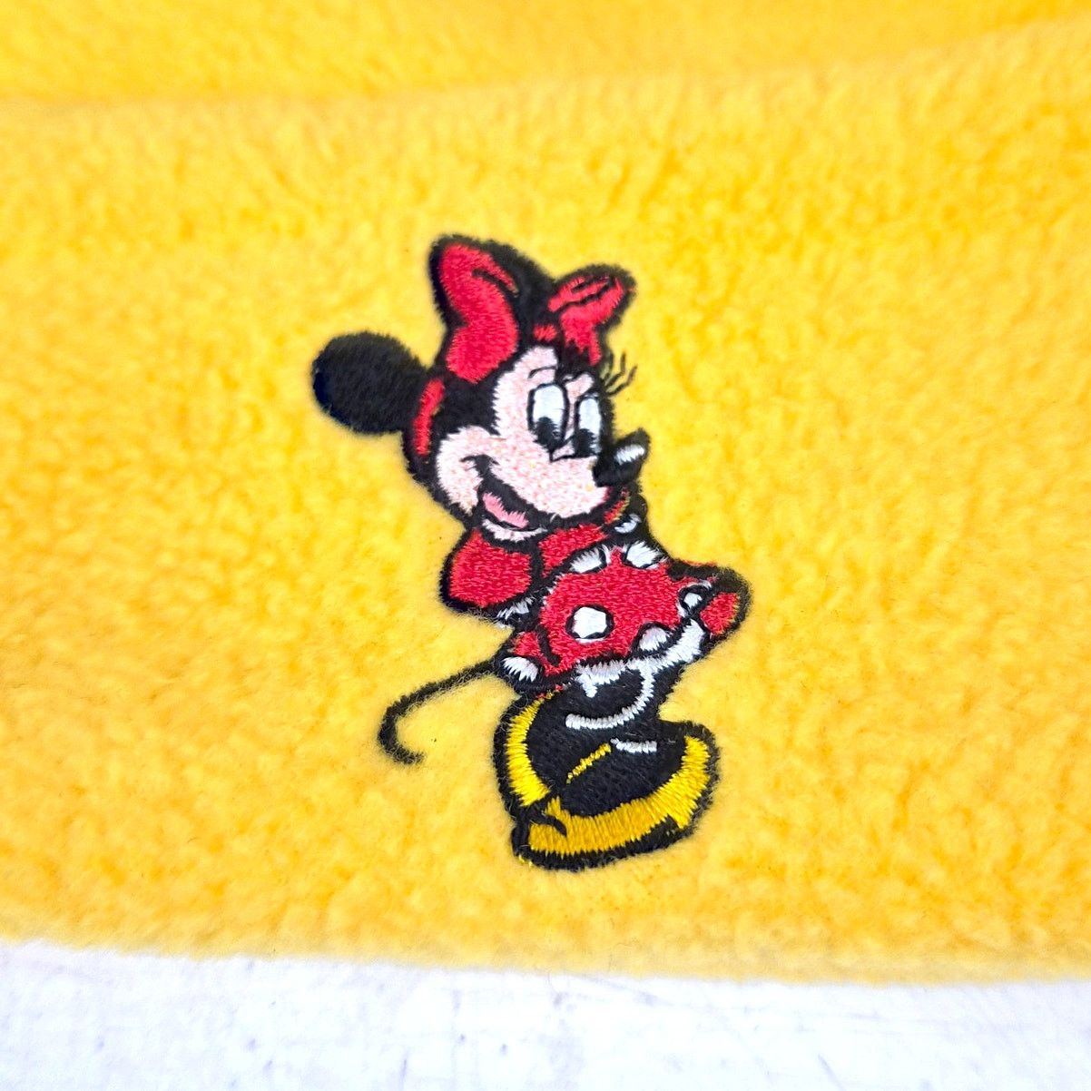 Disney 90s Minnie Mouse Beanie Yellow Fleece Walt Disney World OSFA Size ONE SIZE - 2 Thumbnail