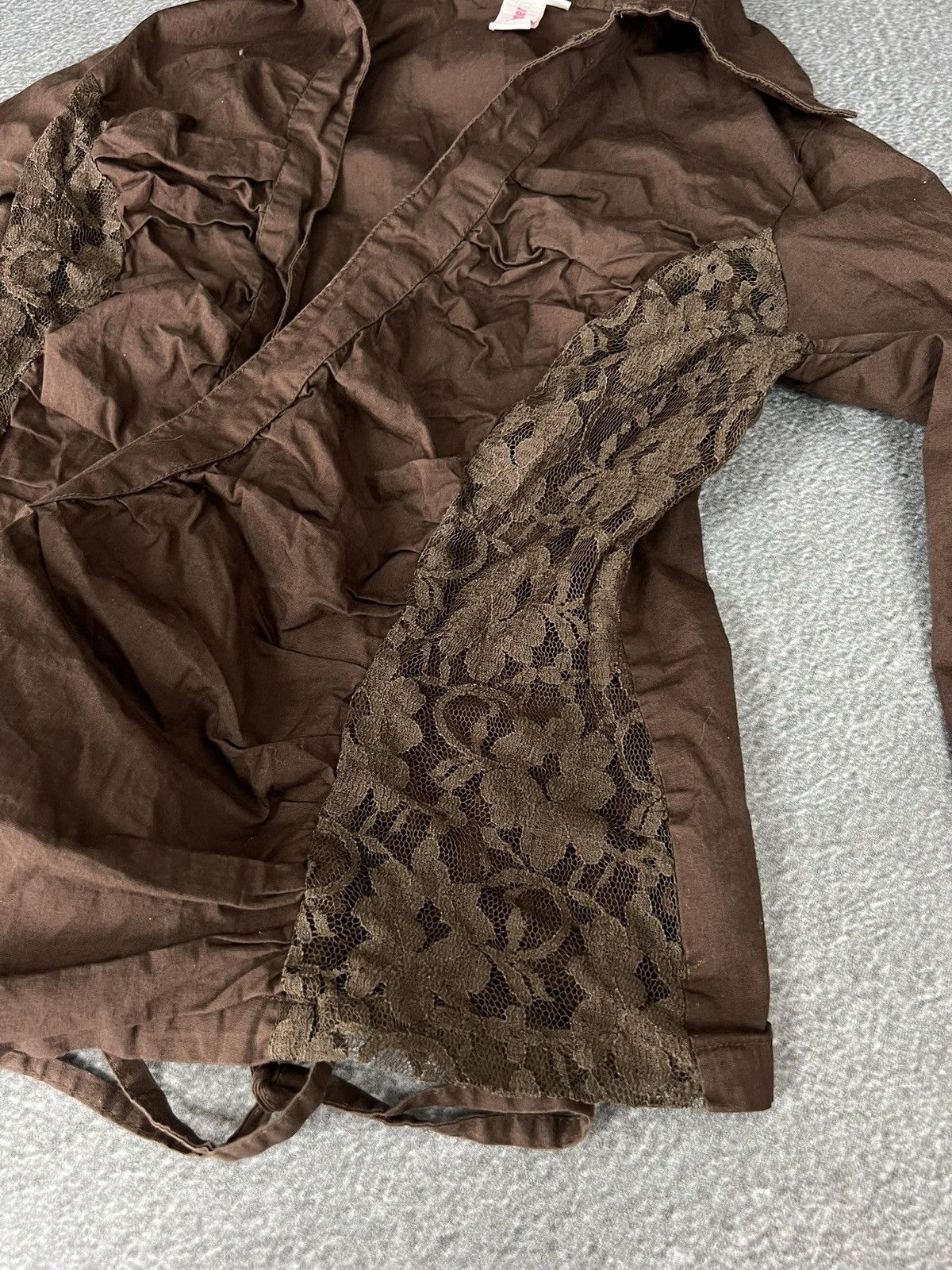 Affliction Y2k Brown Lace Up Shirt Japan Style long sleeve Size M / US 6-8 / IT 42-44 - 9 Thumbnail