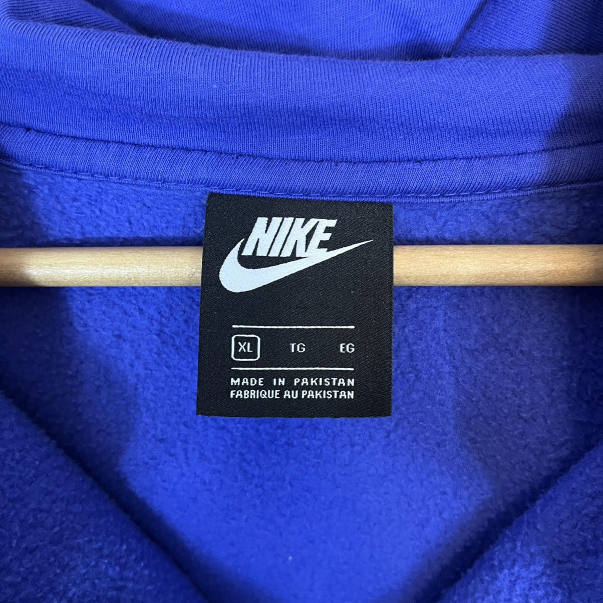 Nike Nike Just Do It Blue Zip Hoodie Streetwear Y2K Size US XL / EU 56 / 4 - 7 Thumbnail