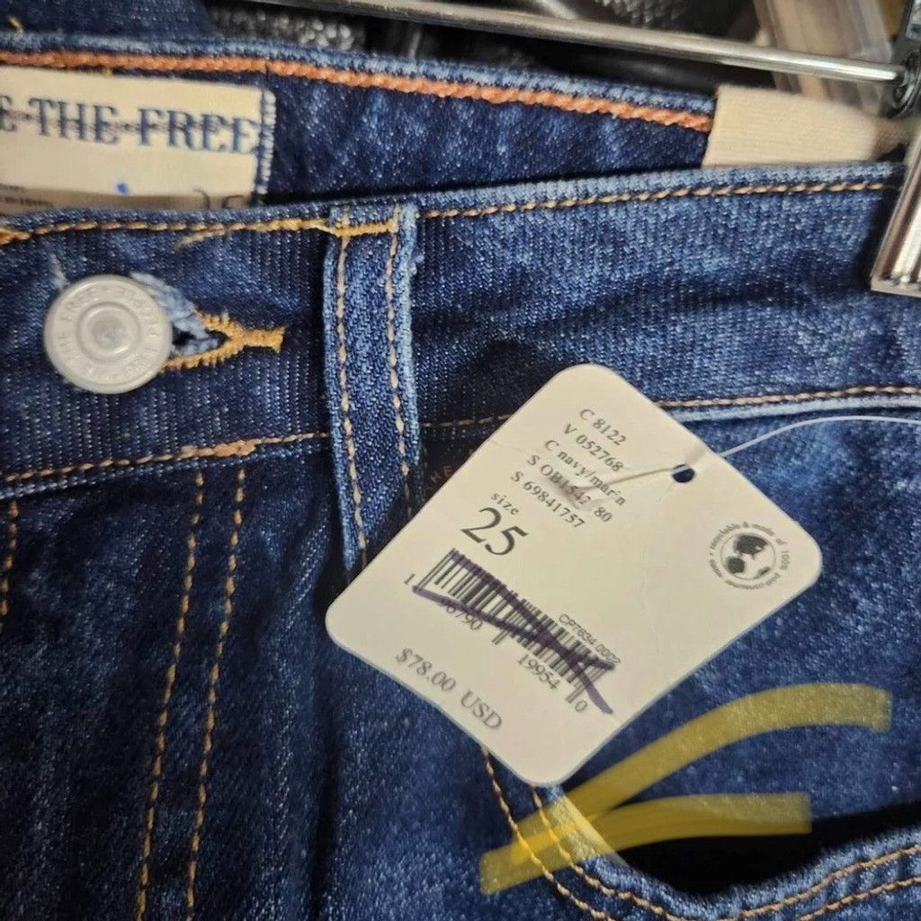 Free People Free People Pacifica Straight-Leg Jeans Size 25. B20 Size 25" / US 0 / IT 36 - 5 Thumbnail