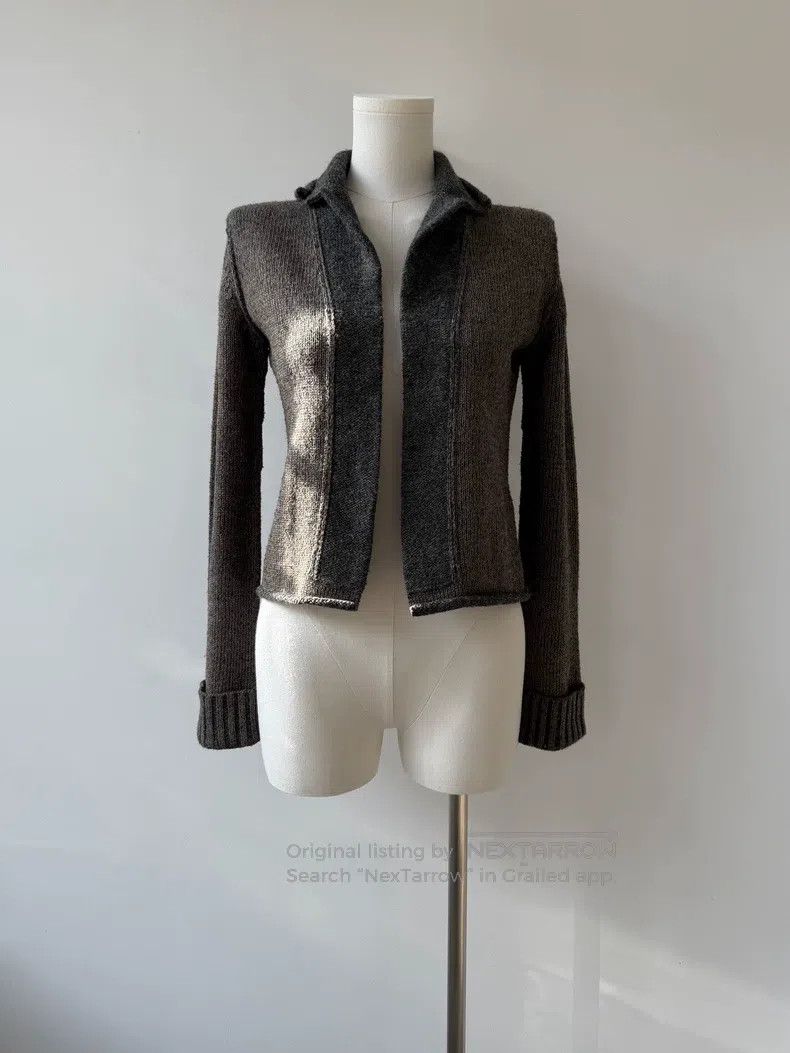 Yohji Yamamoto Yohji Yamamoto size 3 13AW wool short cardigan jacket Size L / US 10 / IT 46 - 1 Thumbnail