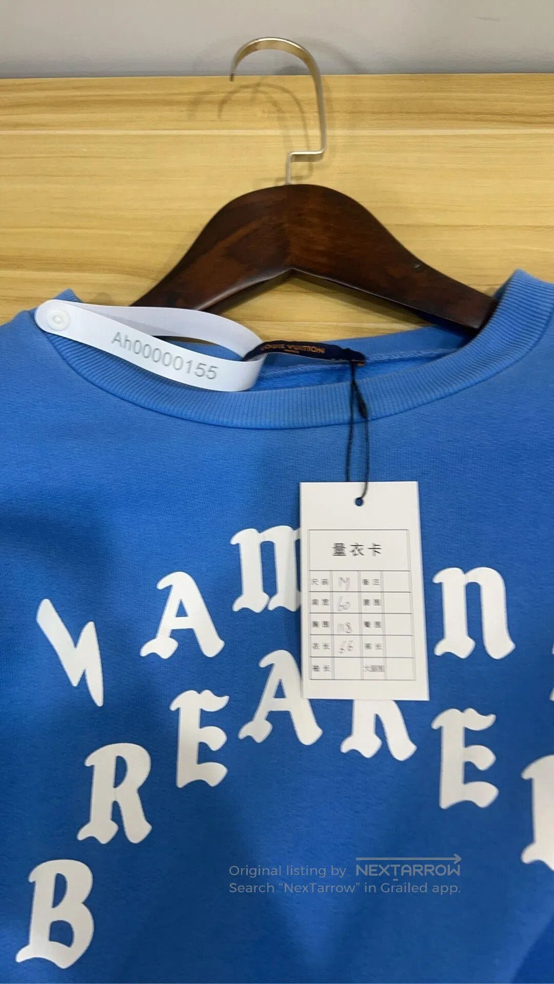Louis Vuitton lv blue logo sweatshirt in size medium. Size US M / EU 48-50 / 2 - 5 Thumbnail