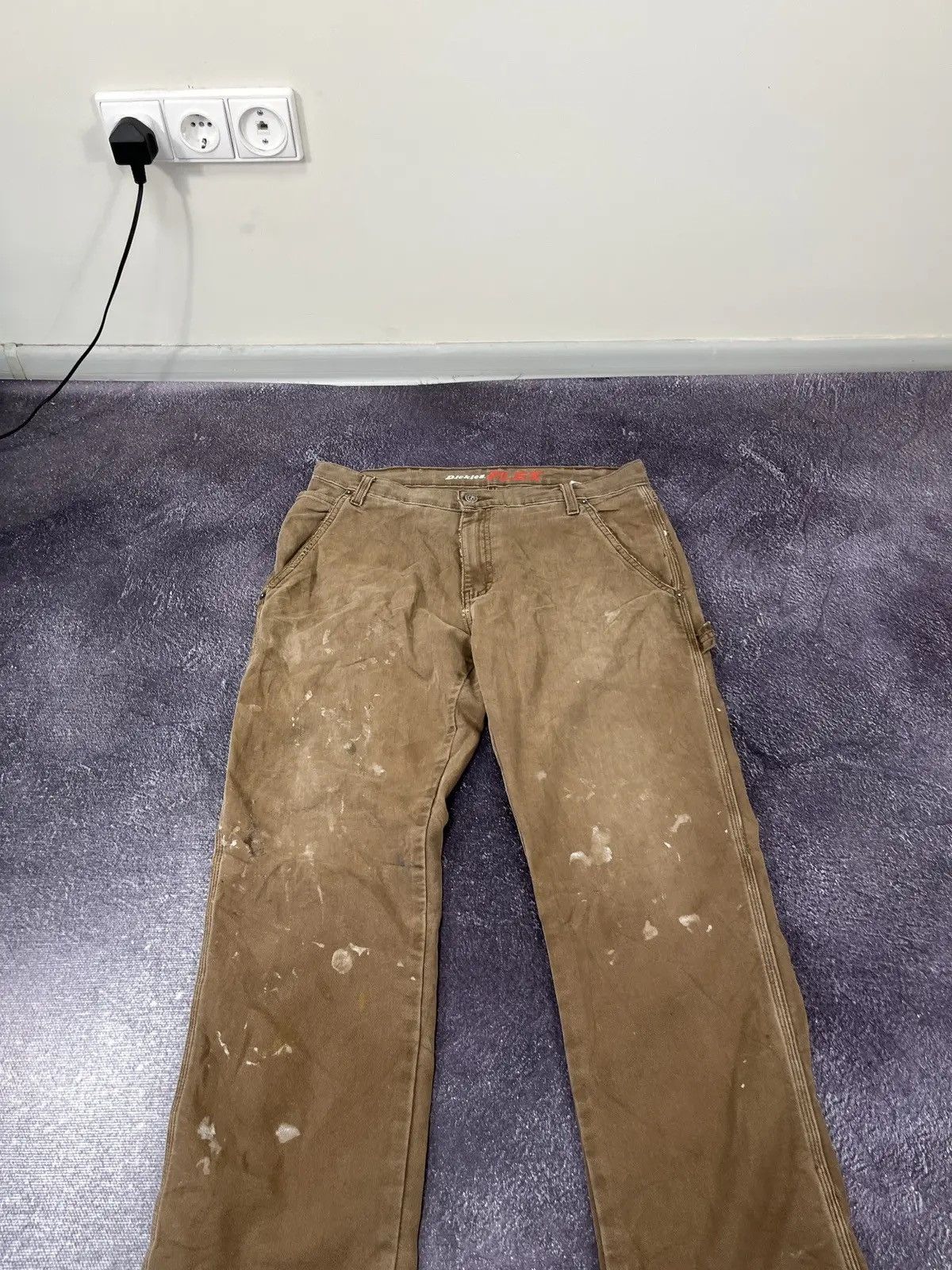 Dickies × Vintage Vintage Dickies American Brown Distressed Work Pants Size US 34 / EU 50 - 8 Thumbnail