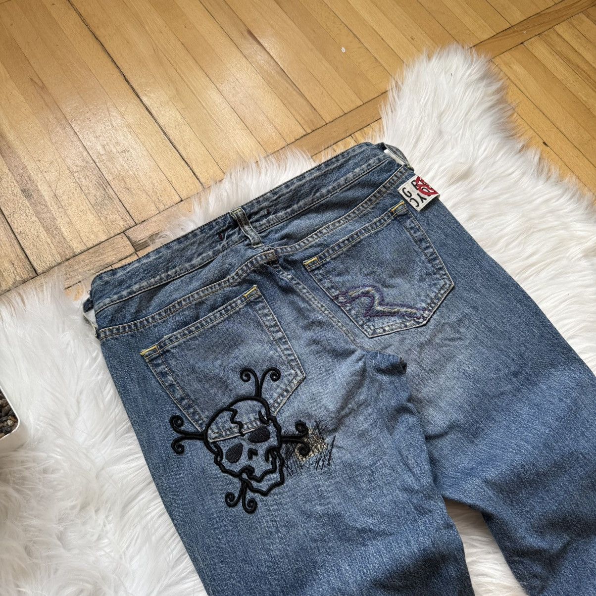 If Six Was Nine 📌 Vintage Ra.Re Y2K Ed Hardy style Bootcut Low Rise Jeans Size 28" / US 6 / IT 42 - 5 Thumbnail
