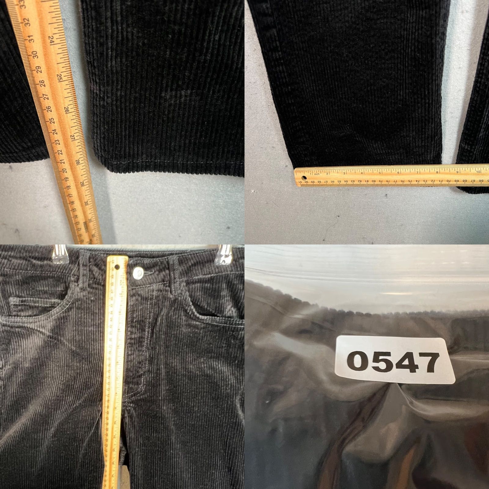 Weekday Weekday Pants Corduroy Trousers Mens Size 42 Black Straight Leg 29 Inseam Casual Chino Modern Fit Mens Size US 42 / EU 58 - 8 Thumbnail