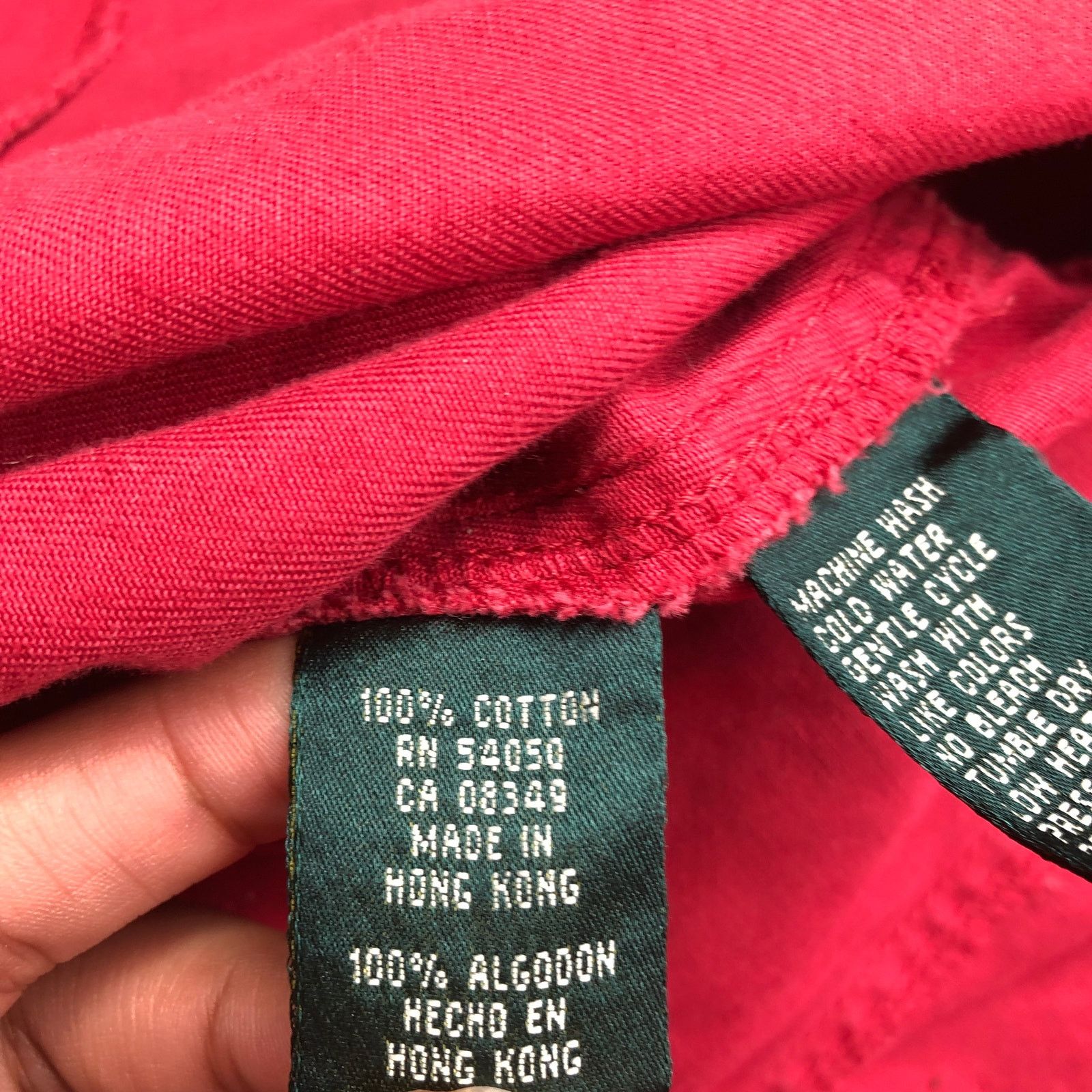 Lauren Ralph Lauren Vintage Lauren Ralph Lauren Glen Twill Jacket Womens L Red Size L / US 10 / IT 46 - 9 Thumbnail