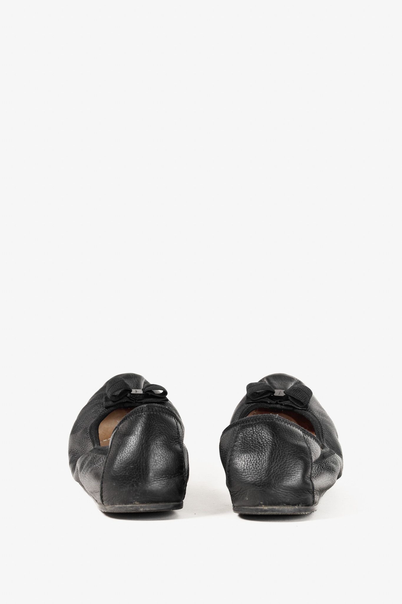 Salvatore Ferragamo Salvatore Ferragamo My Joy Leather Foldaway Ballet Flats Size US 9 / IT 39 - 4 Thumbnail