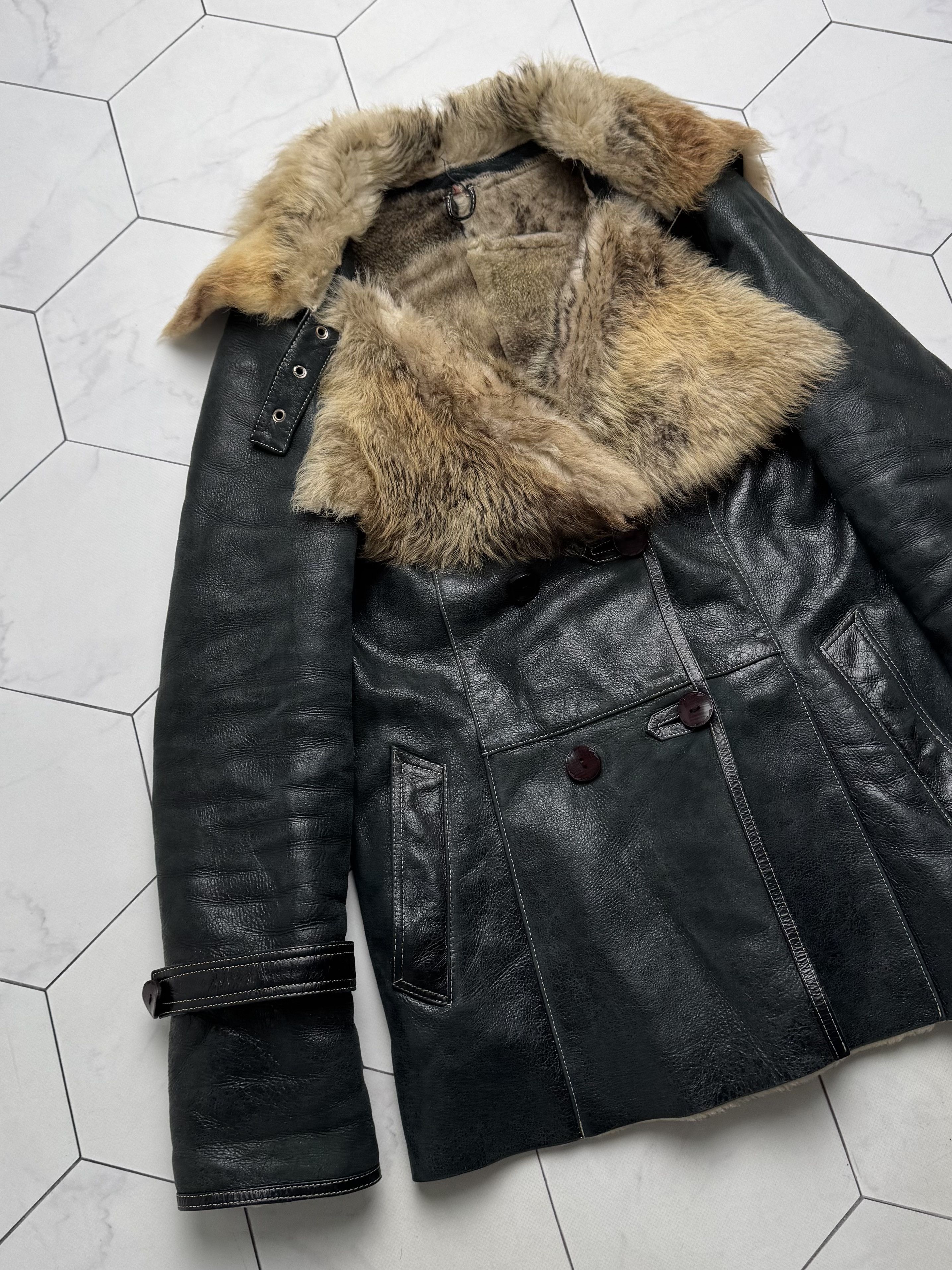 Vintage Vintage Real Sheepskin Coat (B550) Size M / US 6-8 / IT 42-44 - 6 Thumbnail