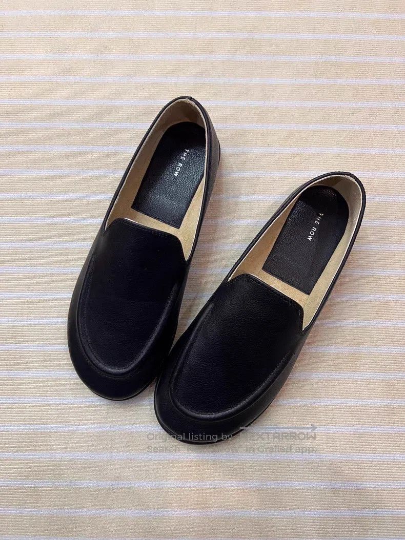 The Row The Row Loafers Black Flats Size US 5.5 / IT 35.5 - 1 Thumbnail