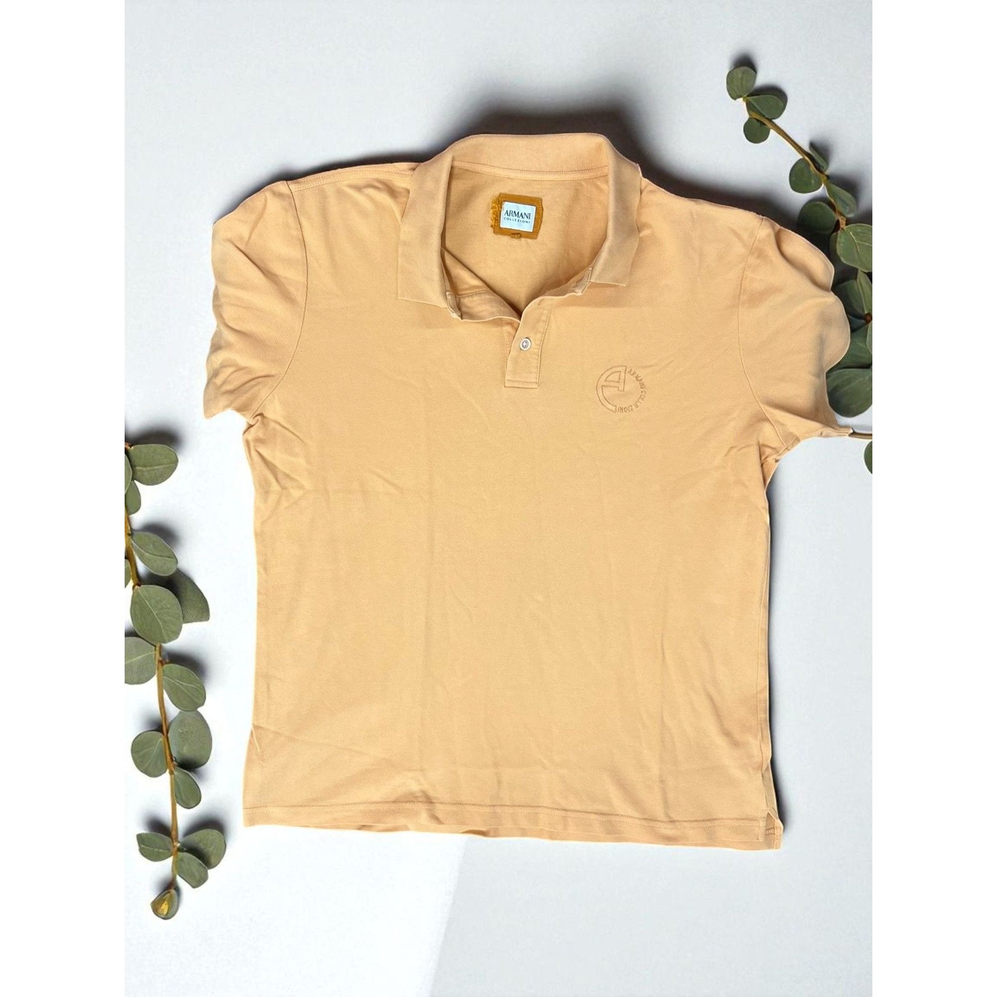 Armani Exchange Armani Exchange Men's XL Peach/Camel Polo Shirt Size XL Size US XL / EU 56 / 4 - 2 Thumbnail