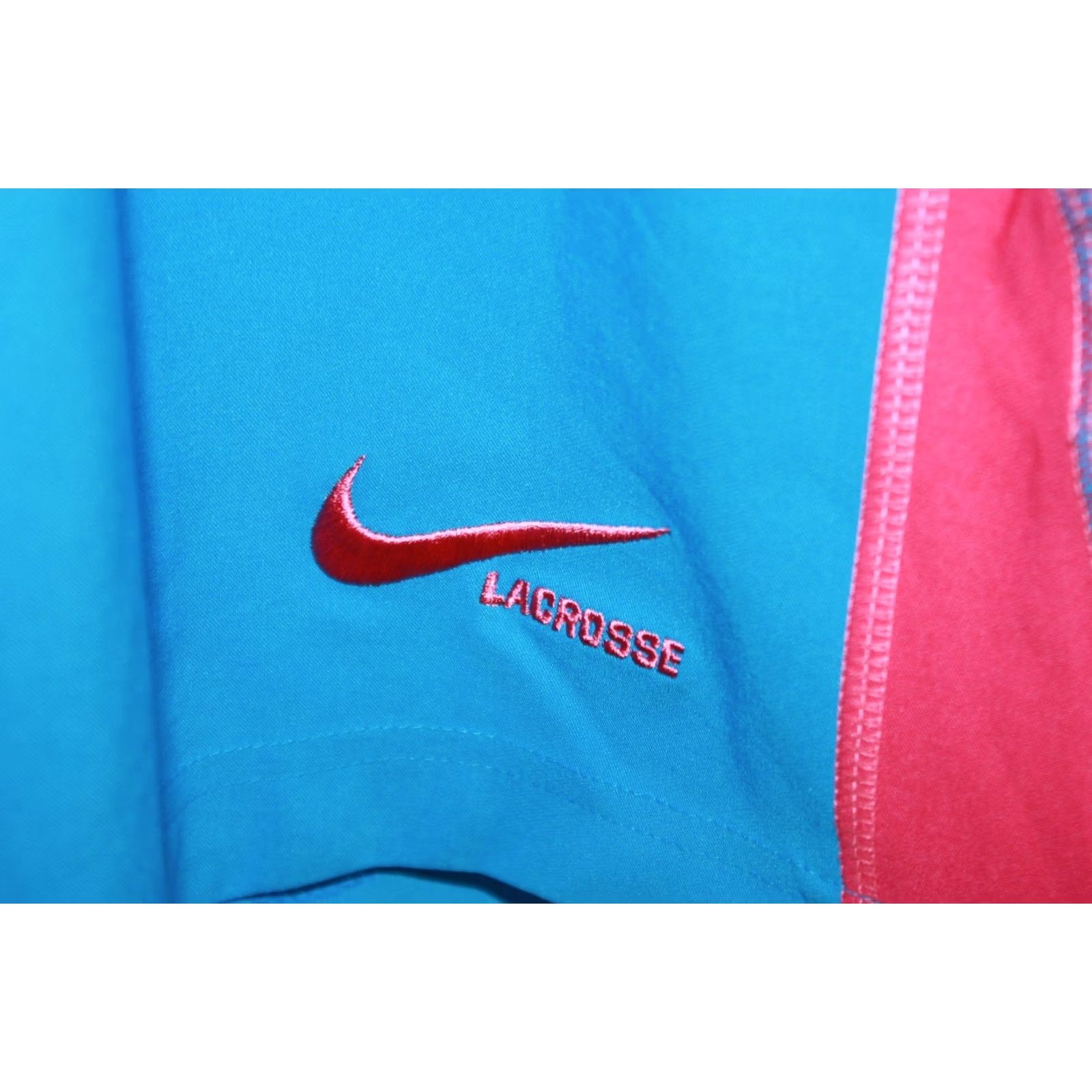 Nike Mens Nike Dri Fit Lacrosse Style Sports Shorts Blue Pink Grey Adult S Size US 29 - 3 Thumbnail