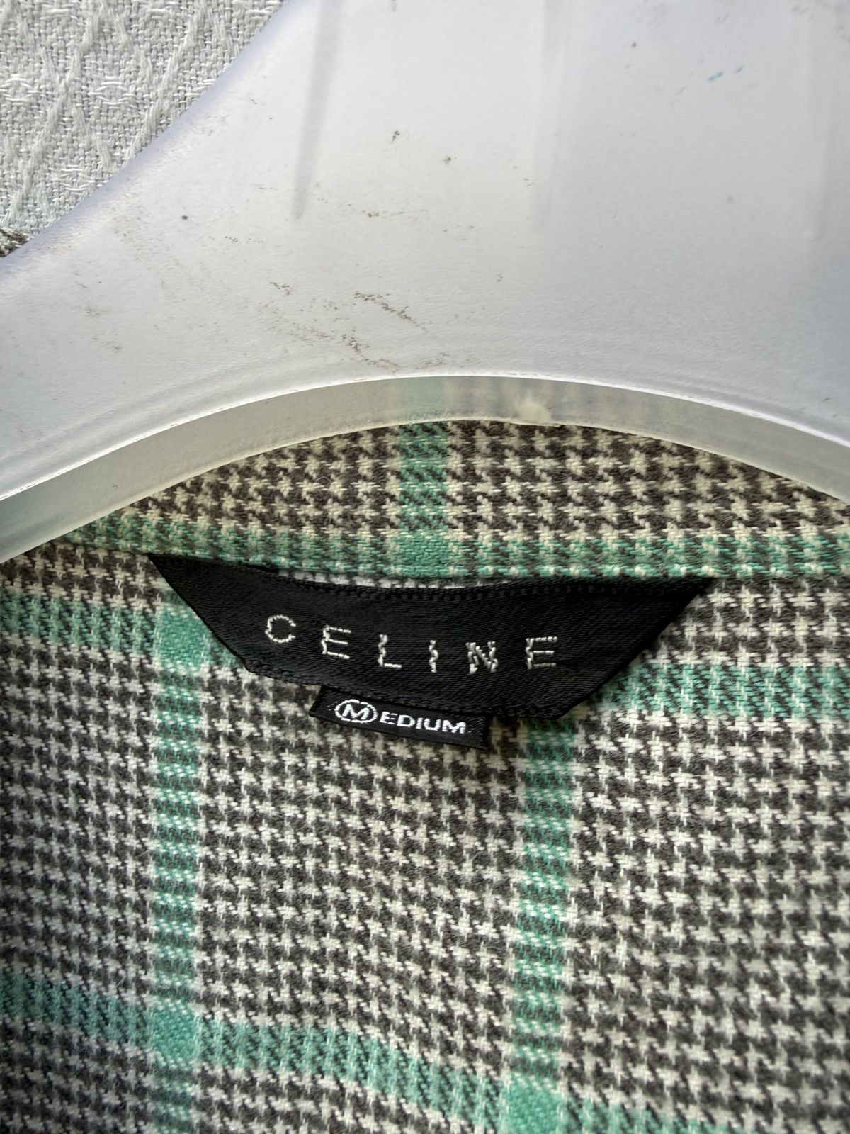Celine Celine check plaid button shirt Size US L / EU 52-54 / 3 - 5 Thumbnail