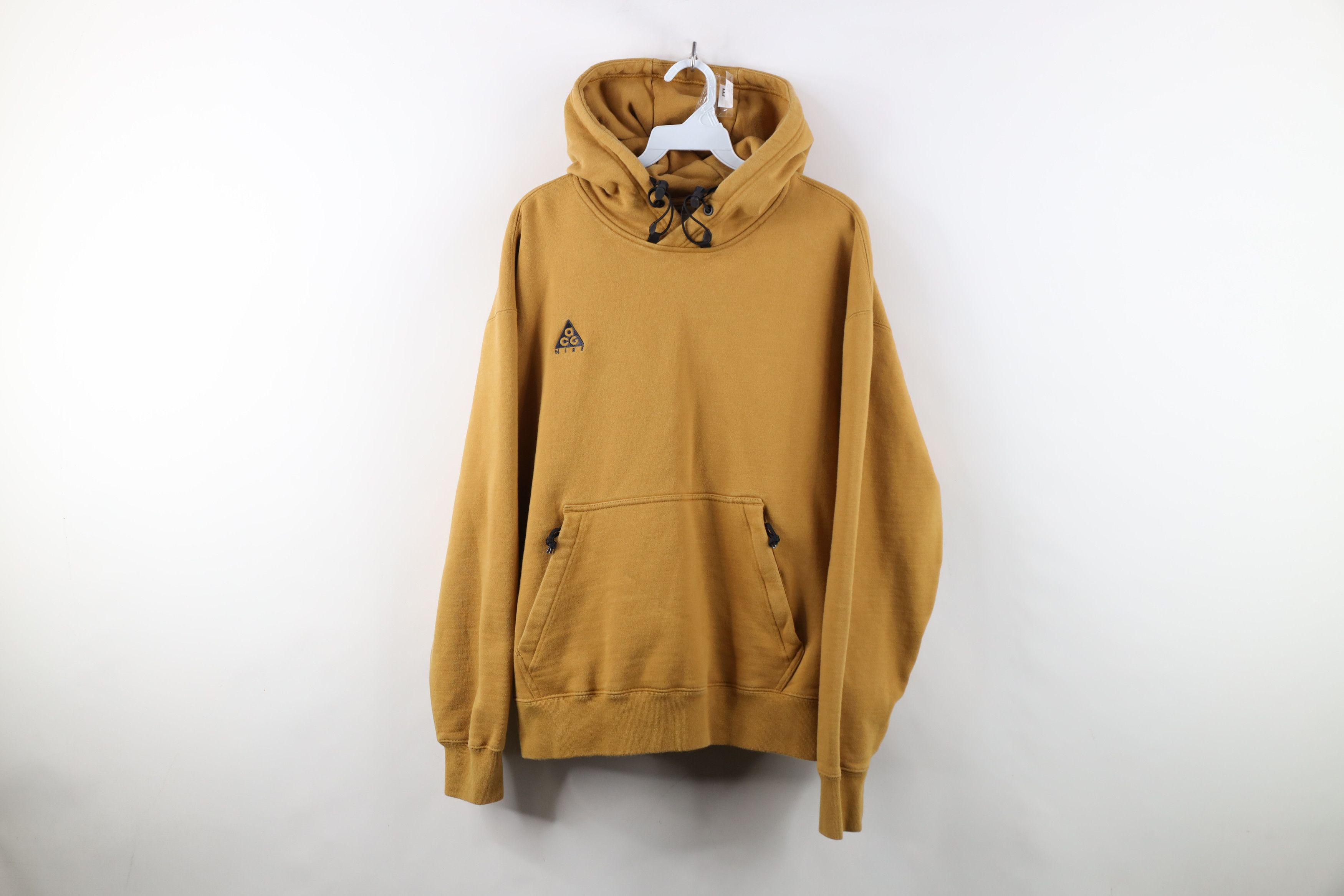 Nike Y2K Nike ACG Spell Out Heavyweight Hoodie Sweatshirt Wheat Size US M / EU 48-50 / 2 - 1 Thumbnail