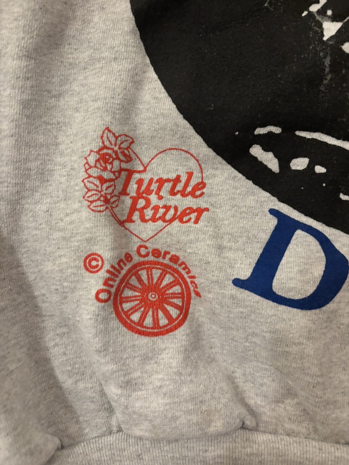 Online Ceramics Online Ceramics Grateful Dead Turtle River Crewneck Size US L / EU 52-54 / 3 - 3 Thumbnail
