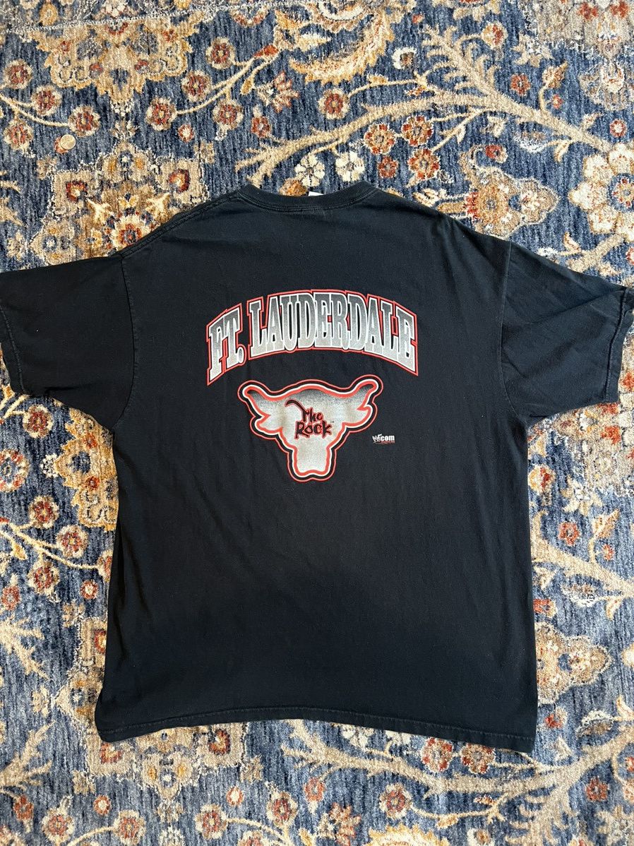 Anvil × Vintage VINTAGE WWF Double Sided The Rock Tee Size US XL / EU 56 / 4 - 3 Thumbnail
