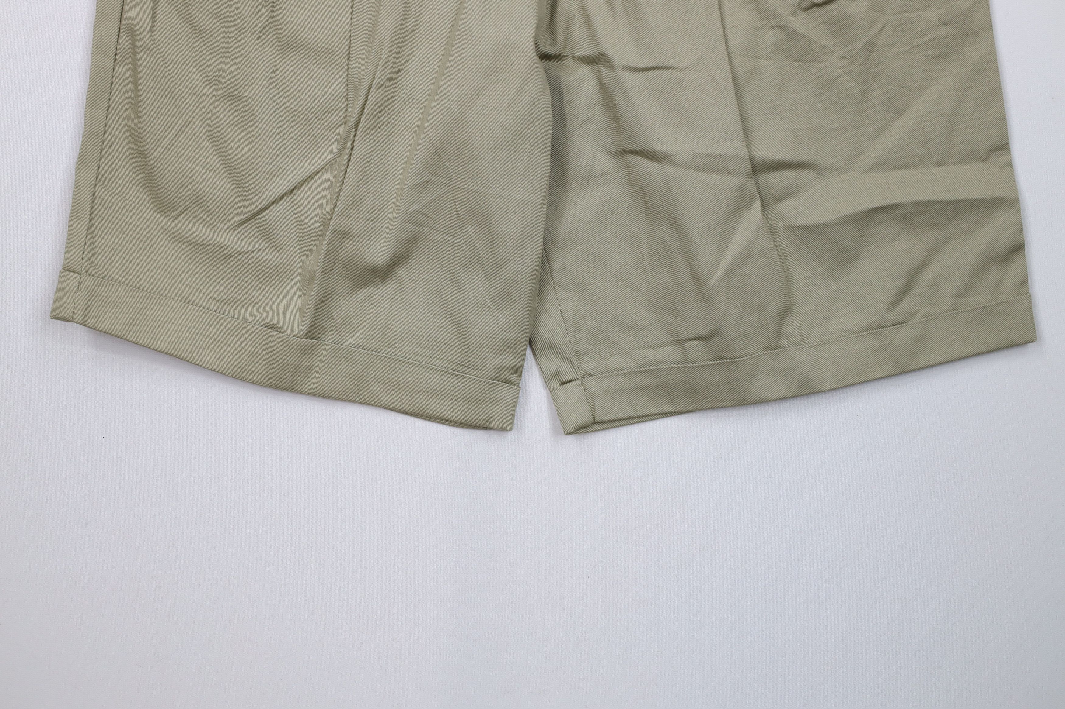 Vintage Deadstock Vintage 90s Streetwear Chino Shorts Beige Cotton Size US 30 / EU 46 - 4 Thumbnail