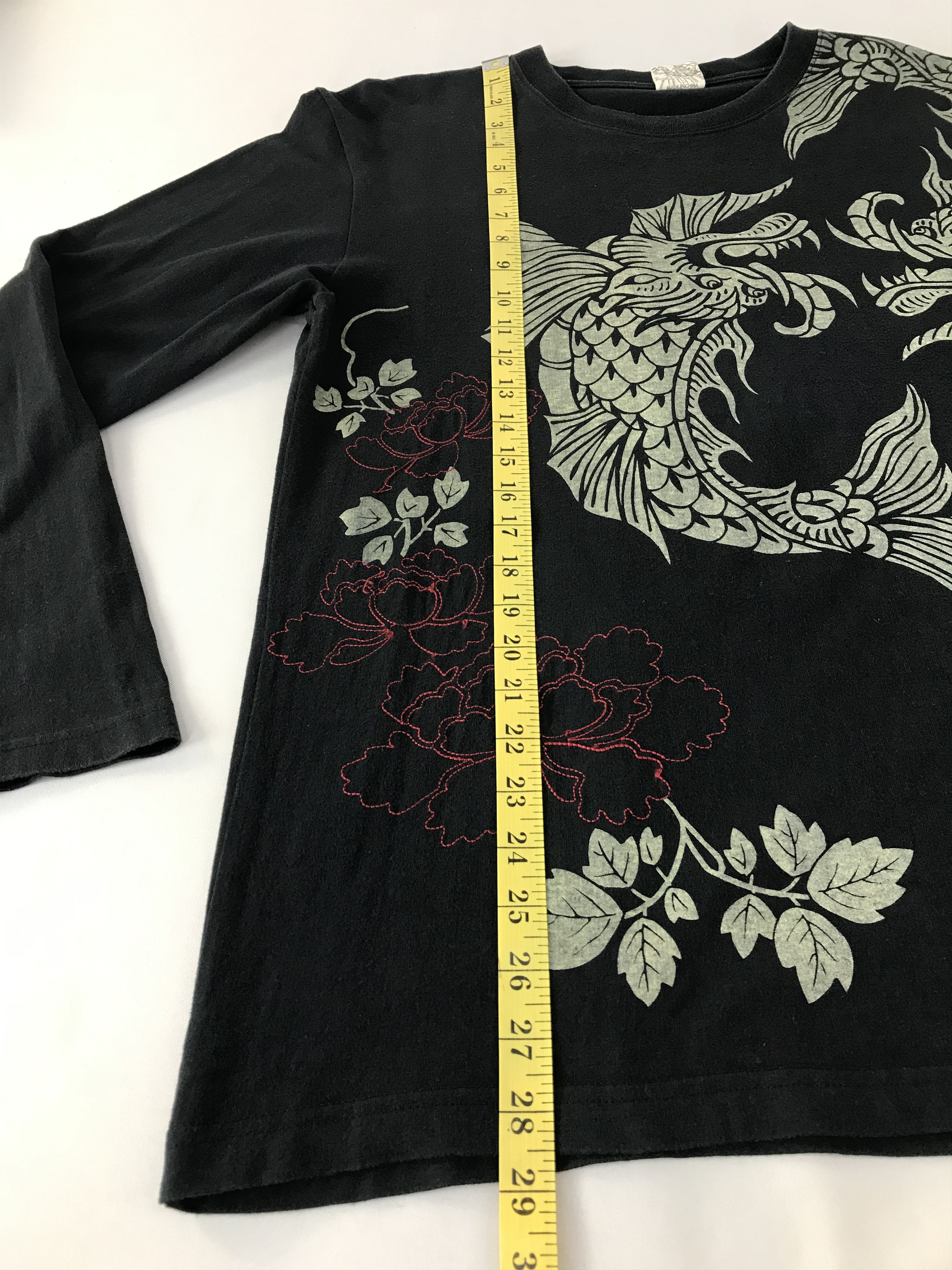 Japanese Brand Generate Printed Fish Dragon Big Logo Design Long Sleeve Size US M / EU 48-50 / 2 - 12 Thumbnail