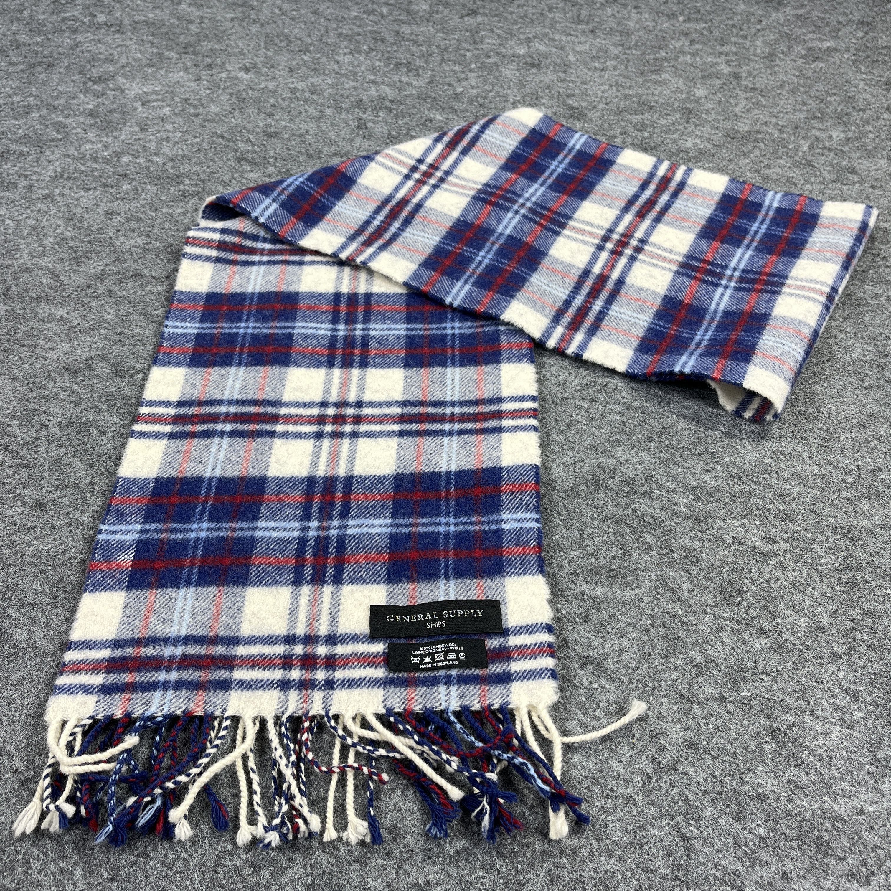 SHIPS × Vintage Ships Checked Scarf / Muffler / Neckwear T940 Size ONE SIZE - 3 Thumbnail