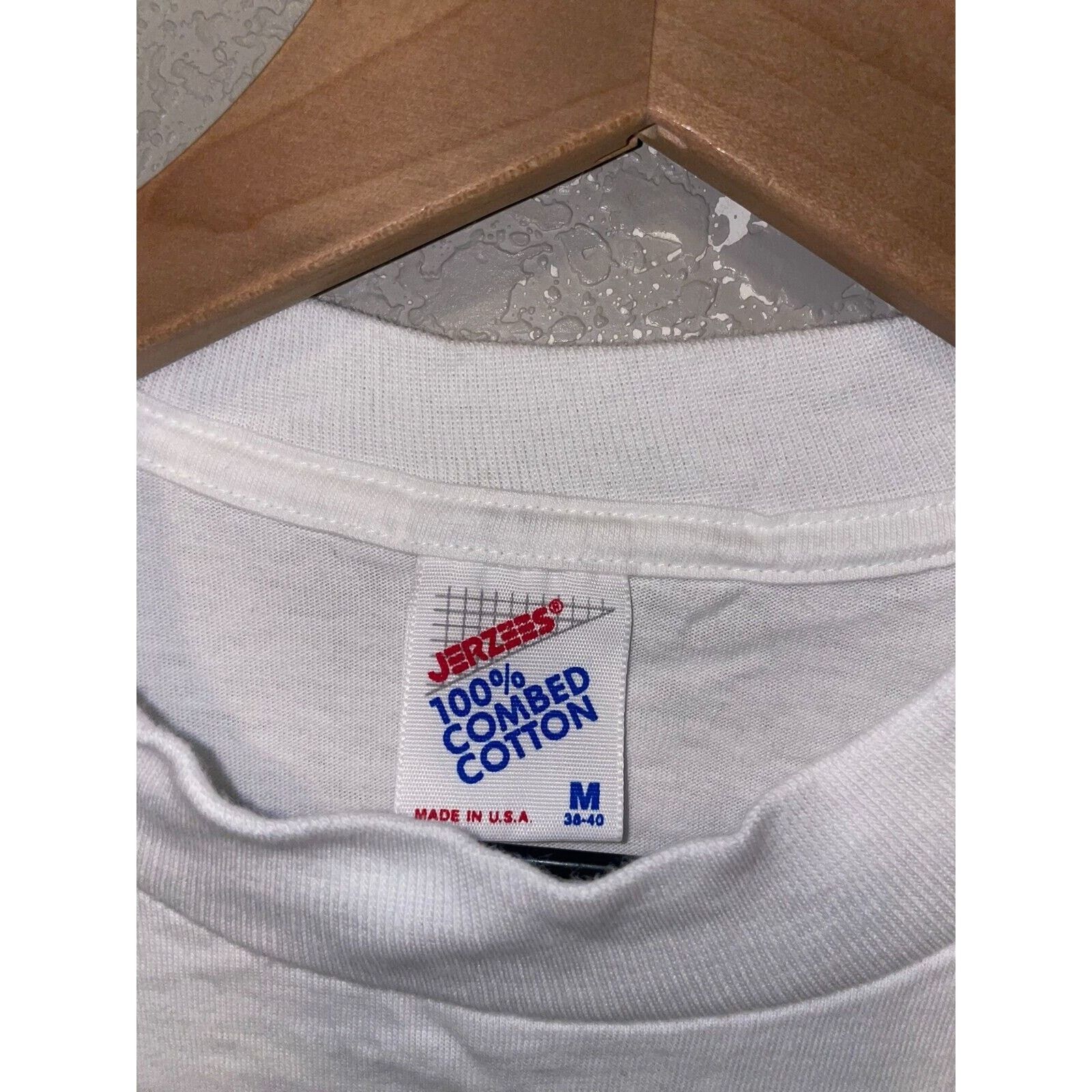 Jerzees VTG Test Print Lake Tahoe Grand Canyon Las Vegas White Tee Size US M / EU 48-50 / 2 - 4 Thumbnail