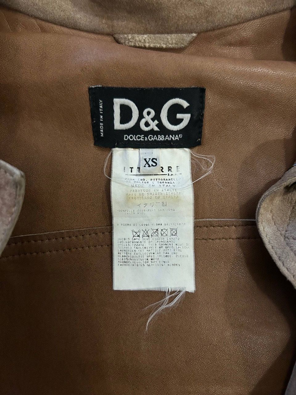 Dolce & Gabbana Y2KDolce & Gabbana Suede Leather Jacket Size XS / US 0-2 / IT 36-38 - 5 Thumbnail