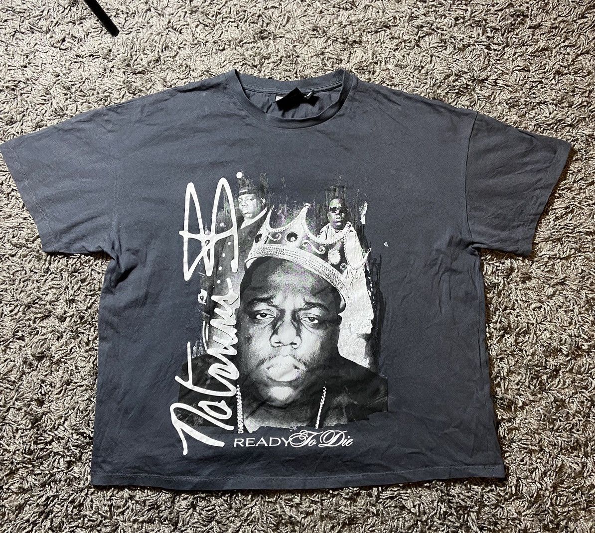 Rap Tees × Vintage THE NOTORIOUS BIG “ READY TO DIE” BAND TEE GREY ADULT SHIRT Size US M / EU 48-50 / 2 - 1 Thumbnail