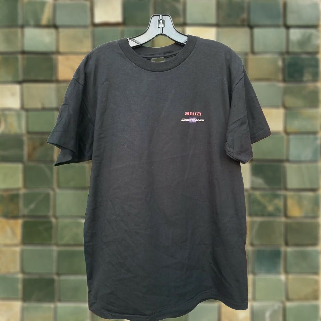 Anvil VINTAGE 90s AIWA ABUSER FRIENDLY CROSS TRAINER SKATE ROLLERBLADES Large Shirt USA Friends Graphic Tee Black L Men Short Sleeve 100% Cotton Deadstock Size US L / EU 52-54 / 3 - 1 Thumbnail