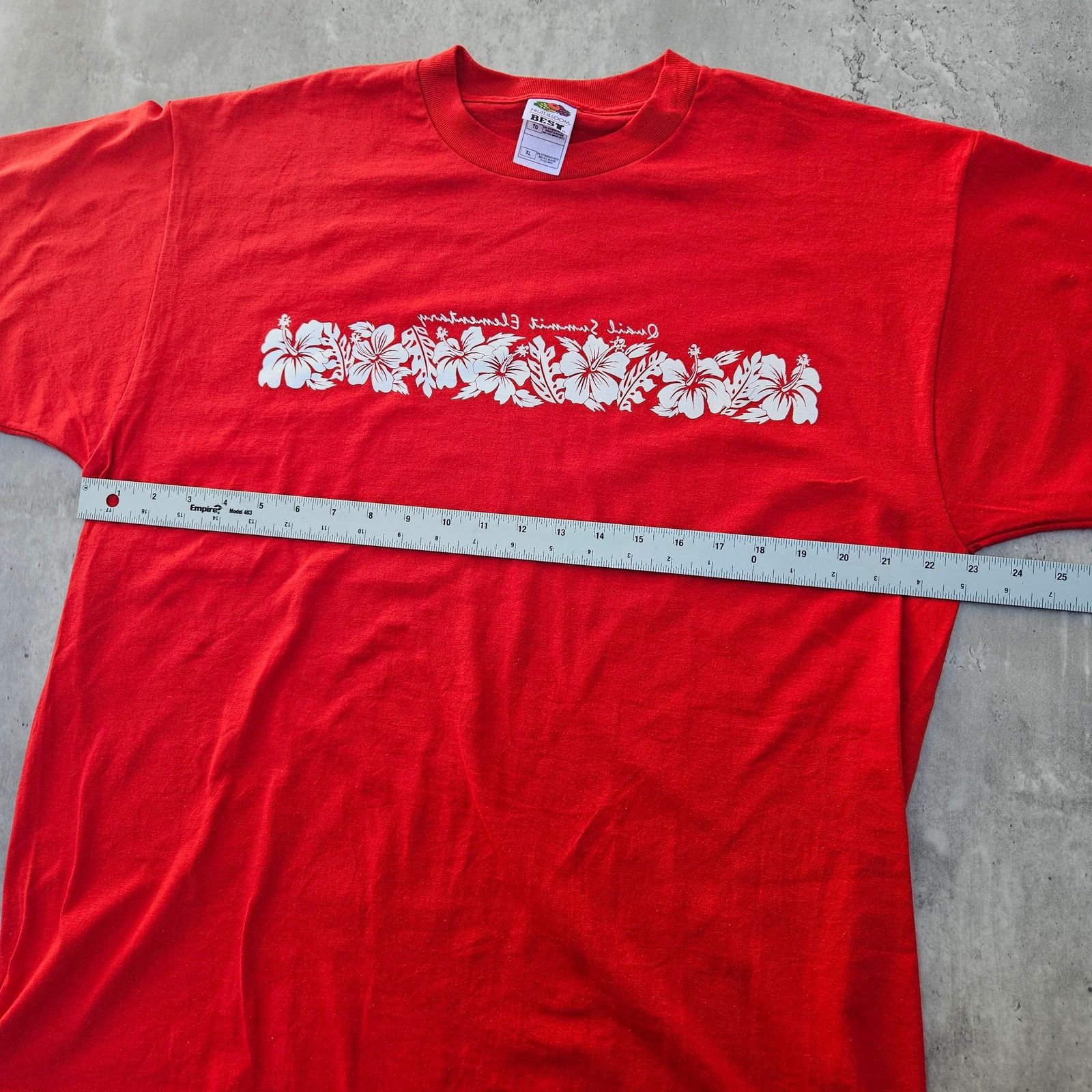 Fruit Of The Loom Y2K Red T-shirt Size XL Hawaii Theme Size US XL / EU 56 / 4 - 4 Thumbnail
