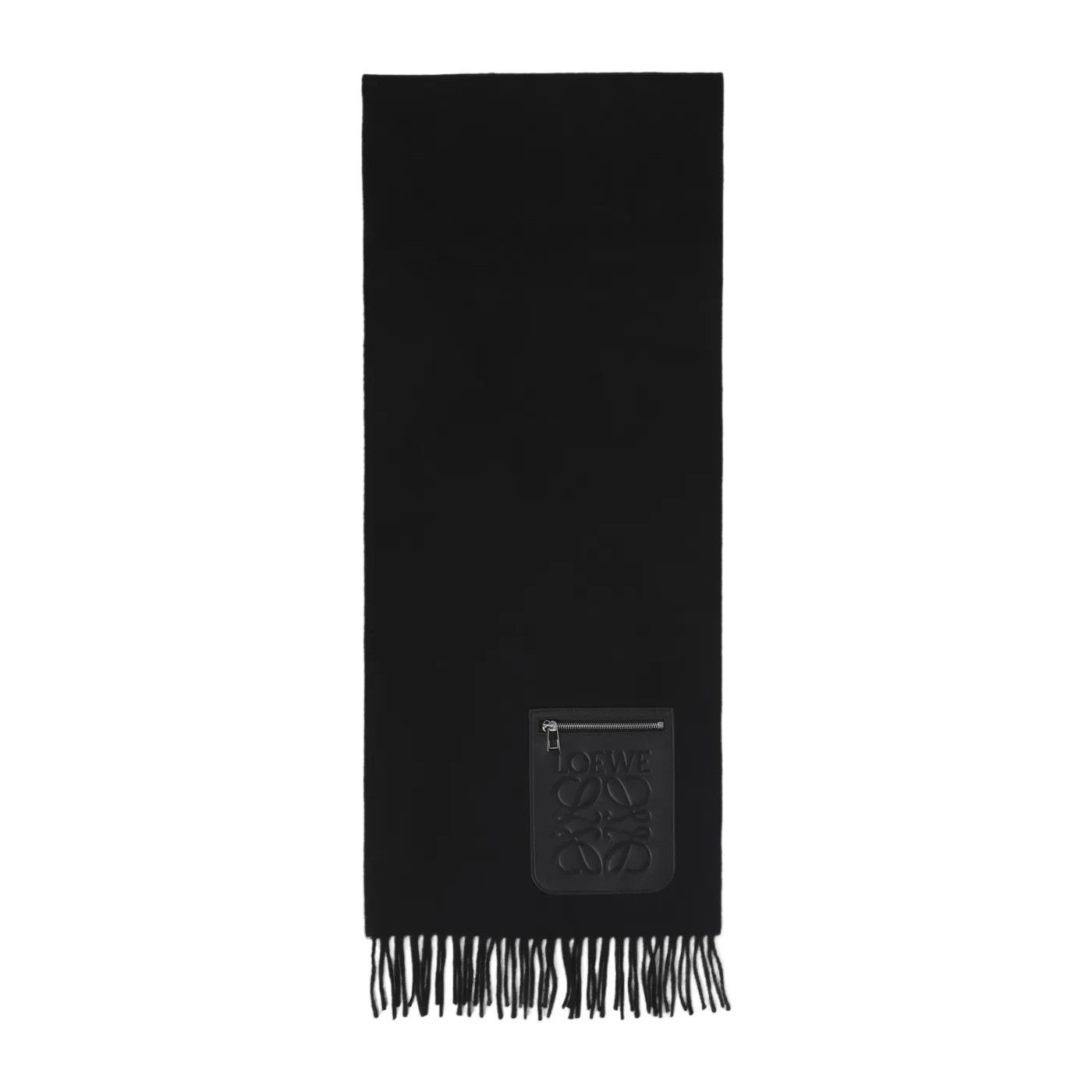 Loewe LOEWE Black Cashmere Wool Scarf New & Authentic Size ONE SIZE - 1 Thumbnail