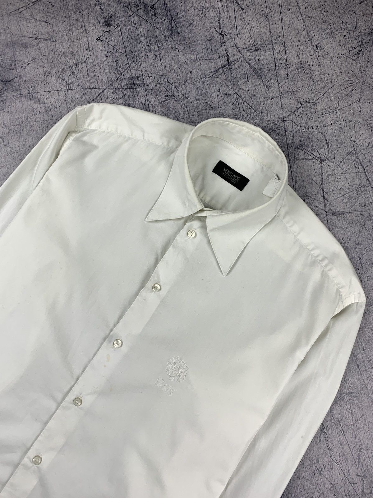 Versace VERSACE CLASSIC V2 FORMAL SHIRT WHITE LONG SLEEVE TOP 90’S Size US XS / EU 42 / 0 - 2 Thumbnail