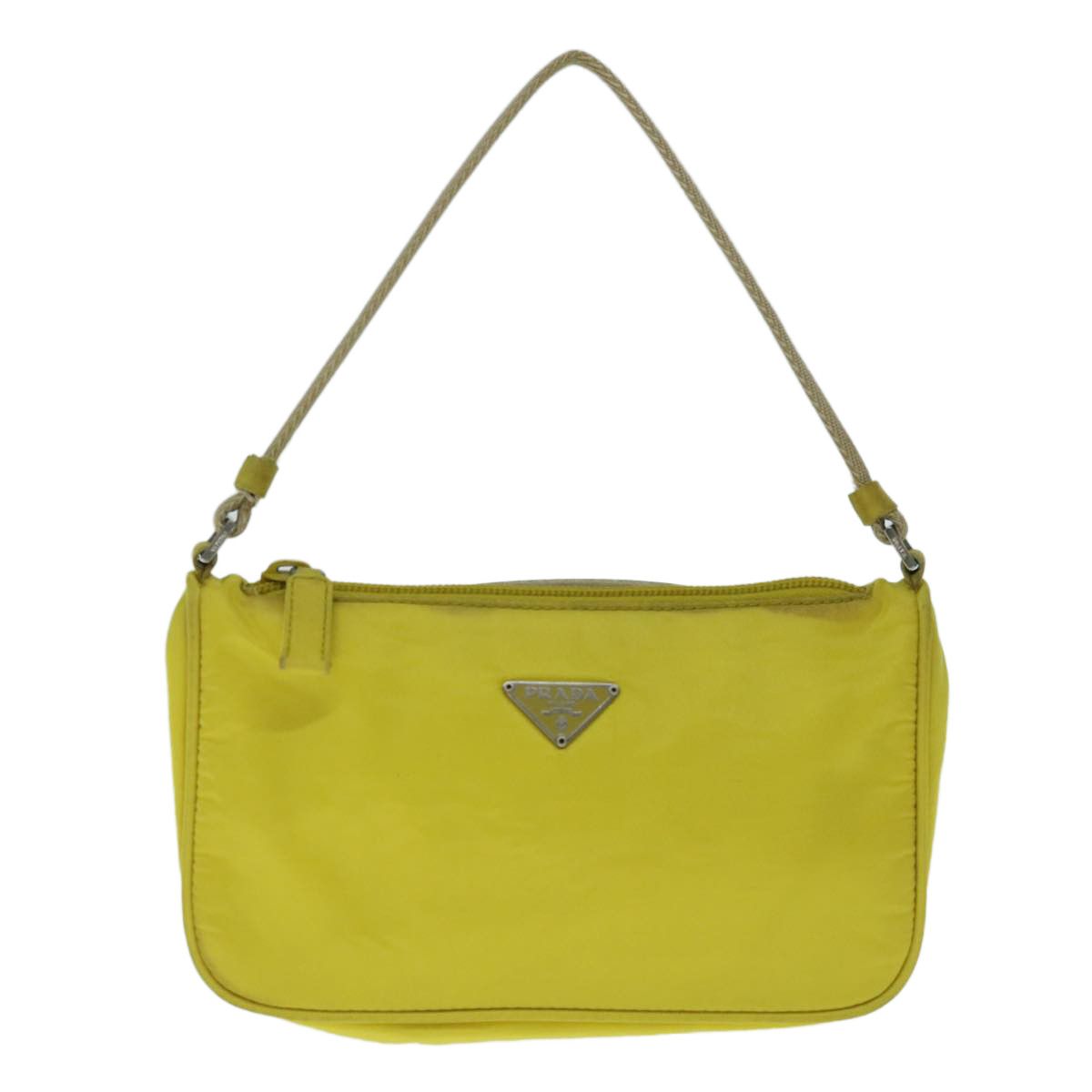 Prada Tessuto Yellow Synthetic Clutch Bag (Pre-Owned) Size ONE SIZE - 1 Thumbnail