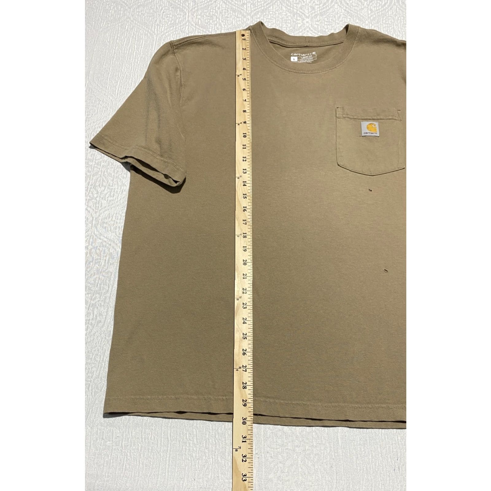 Carhartt Carhartt Shirt Mens Large Brown Loose Fit Pocket K87 Workwear Short Sleeve Tee Size US L / EU 52-54 / 3 - 4 Thumbnail