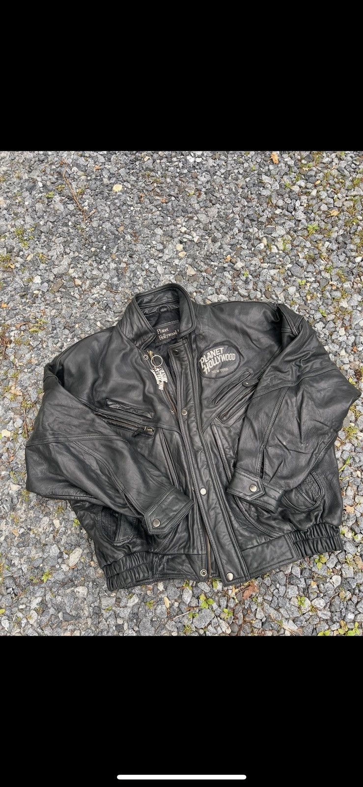 Planet Hollywood 1991 Planet Hollywood F&F Leather Jacket Size US L / EU 52-54 / 3 - 1 Thumbnail