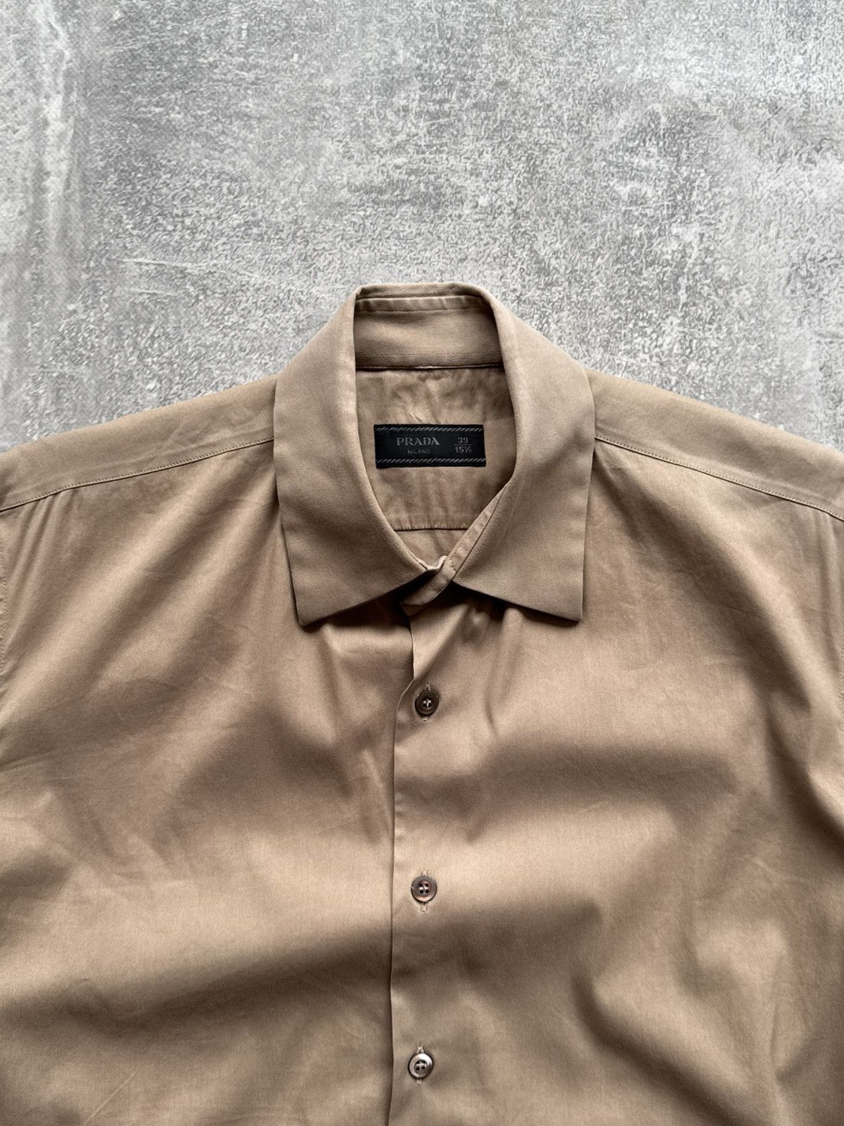 Prada PRADA Shirt Button Up Long Sleeve Brown Size US L / EU 52-54 / 3 - 4 Thumbnail